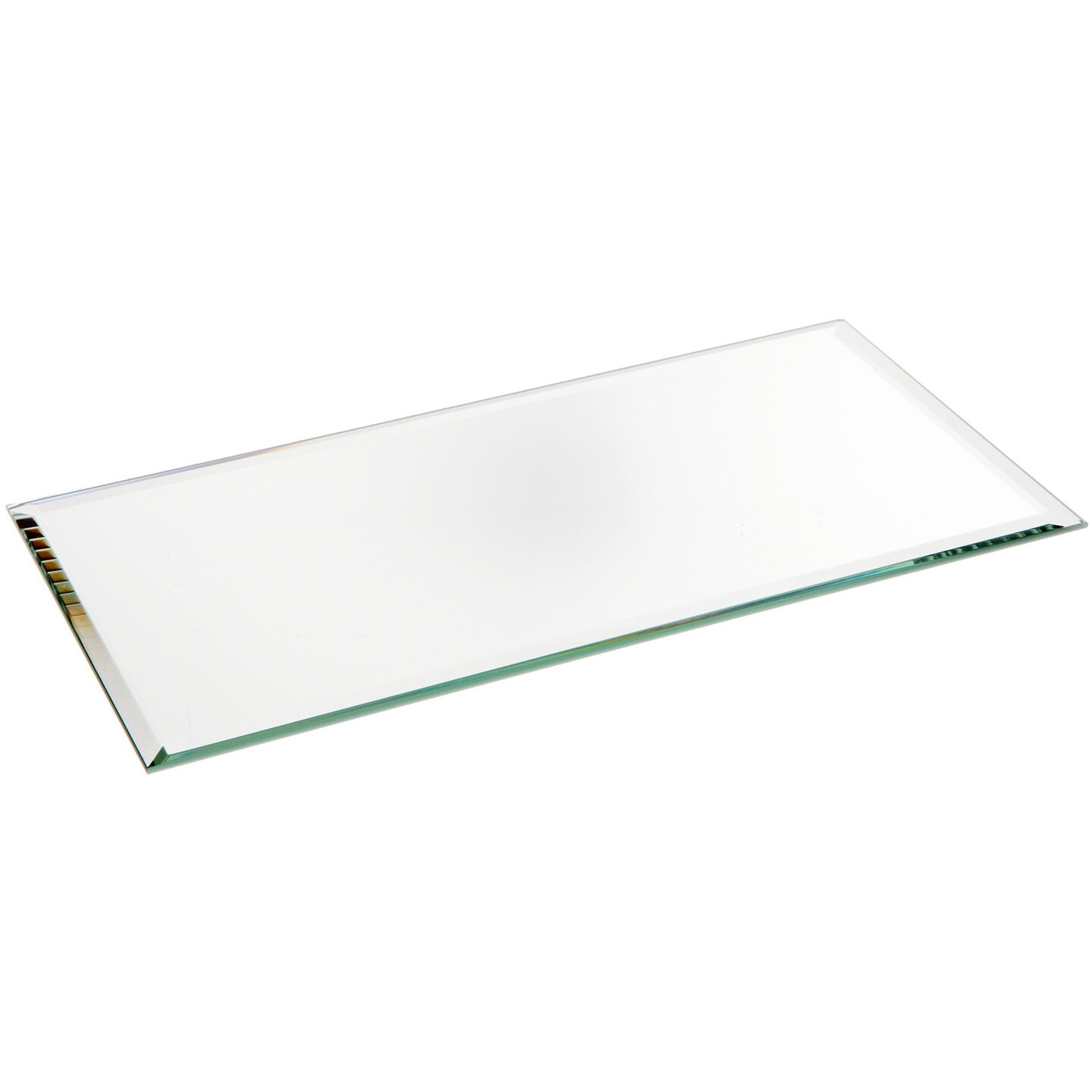 Plymor 4&#x22; x 8&#x22; Rectangle, 3mm Thick Beveled Glass Mirror