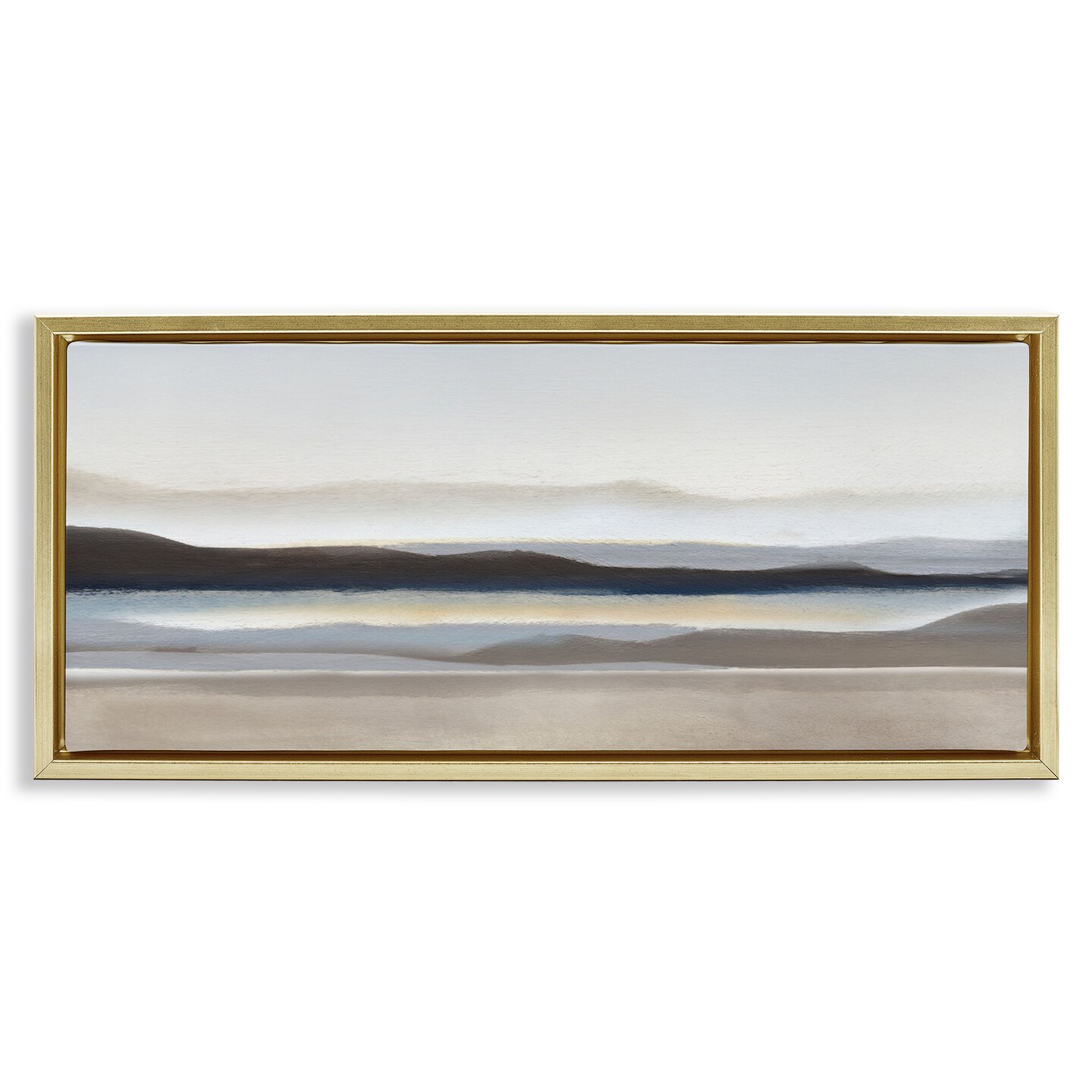 Stupell Industries Fade Neutral Desert Scenery Floating Frame Design by Charity Henderson