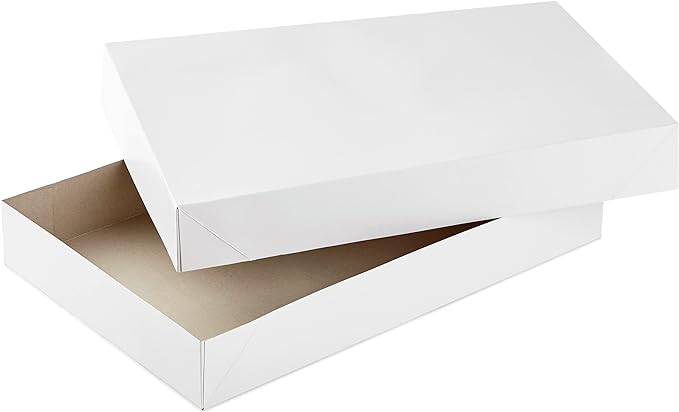 XLarge Gift Boxes with Lids (12 Robe Boxes, White) for Birthdays, Graduations, Christmas, Weddings, Bridal Showers