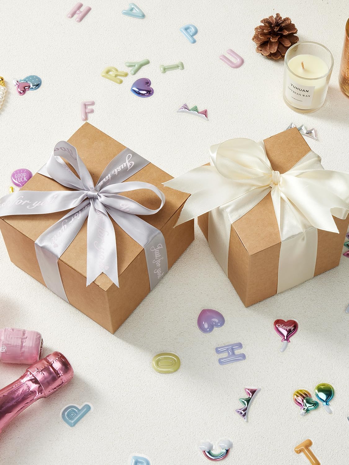 50-Pack Brown Kraft Paper Gift Boxes with Lids – 4x4x4 Inches, Party Favor Boxes for Weddings, Bridesmaids, Cupcakes & Crafts