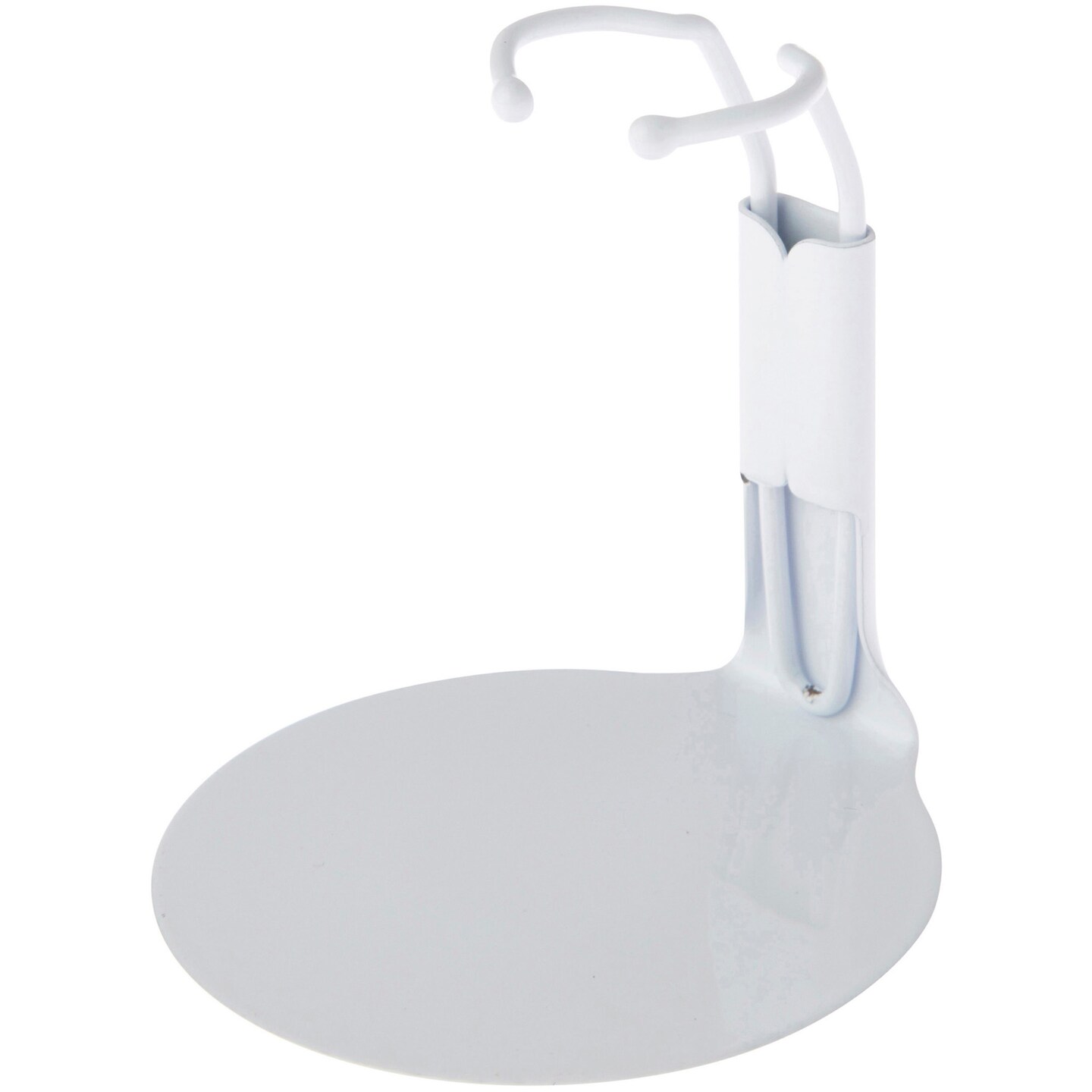 Plymor DSP-20W White Adjustable Action Figure Stand, fits 3.75 and 4 inch Action Figures, Waist is 0.75&#x22; - 1&#x22; wide, 2.5&#x22; -  3&#x22; around