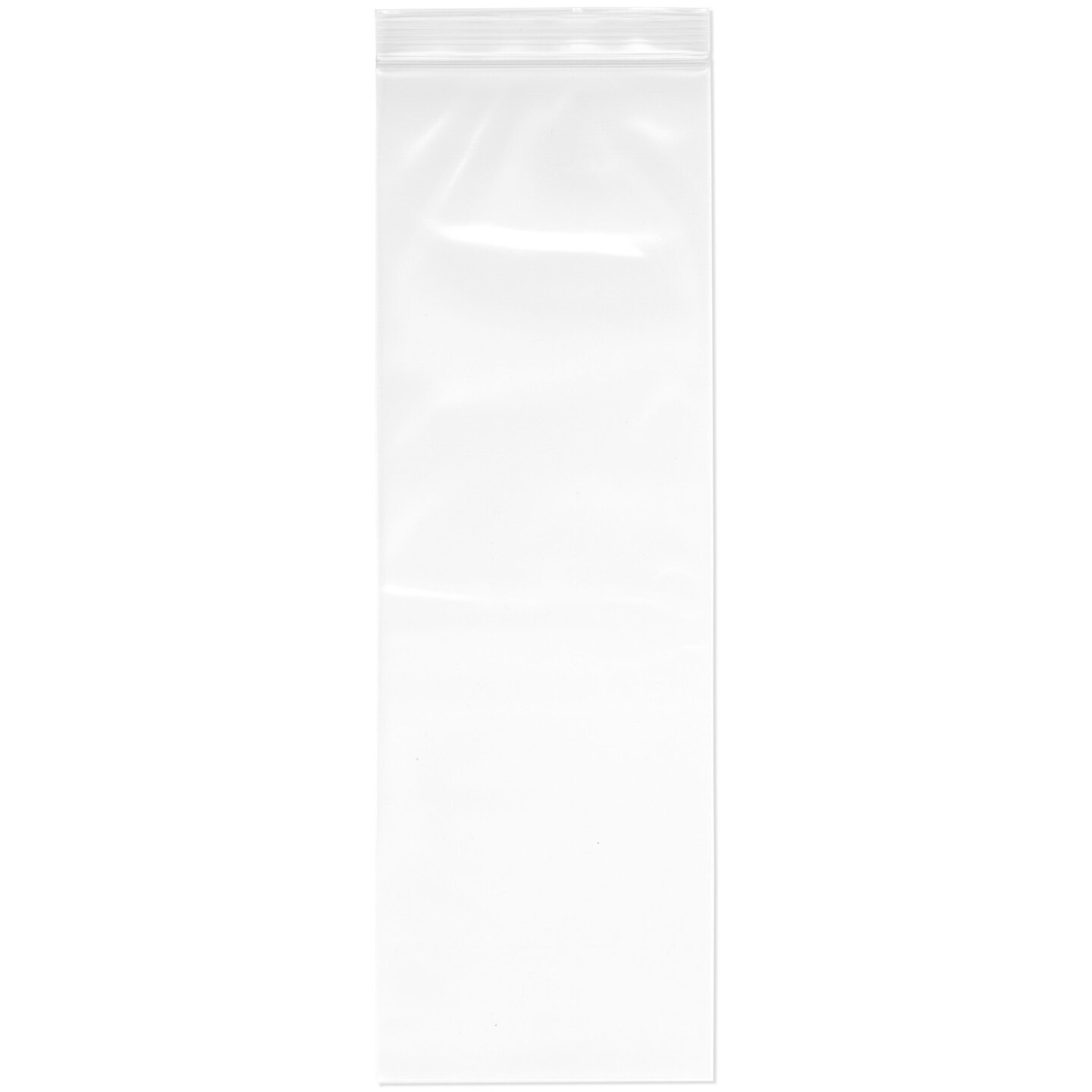 Plymor 4" x 12", 4 Mil Heavy Duty Zipper Reclosable Plastic Bags