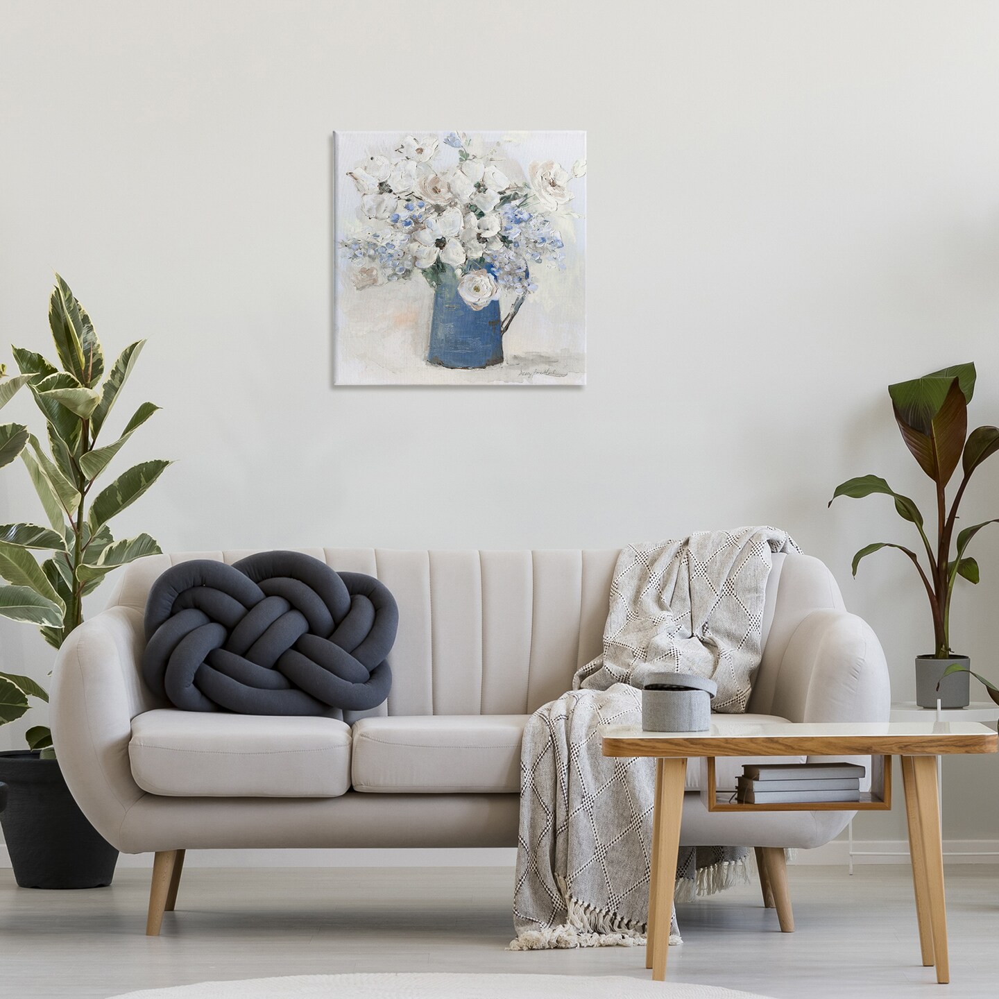 Stupell Industries Bouquet in Blue Country Vase Canvas Design by Sally Swatland