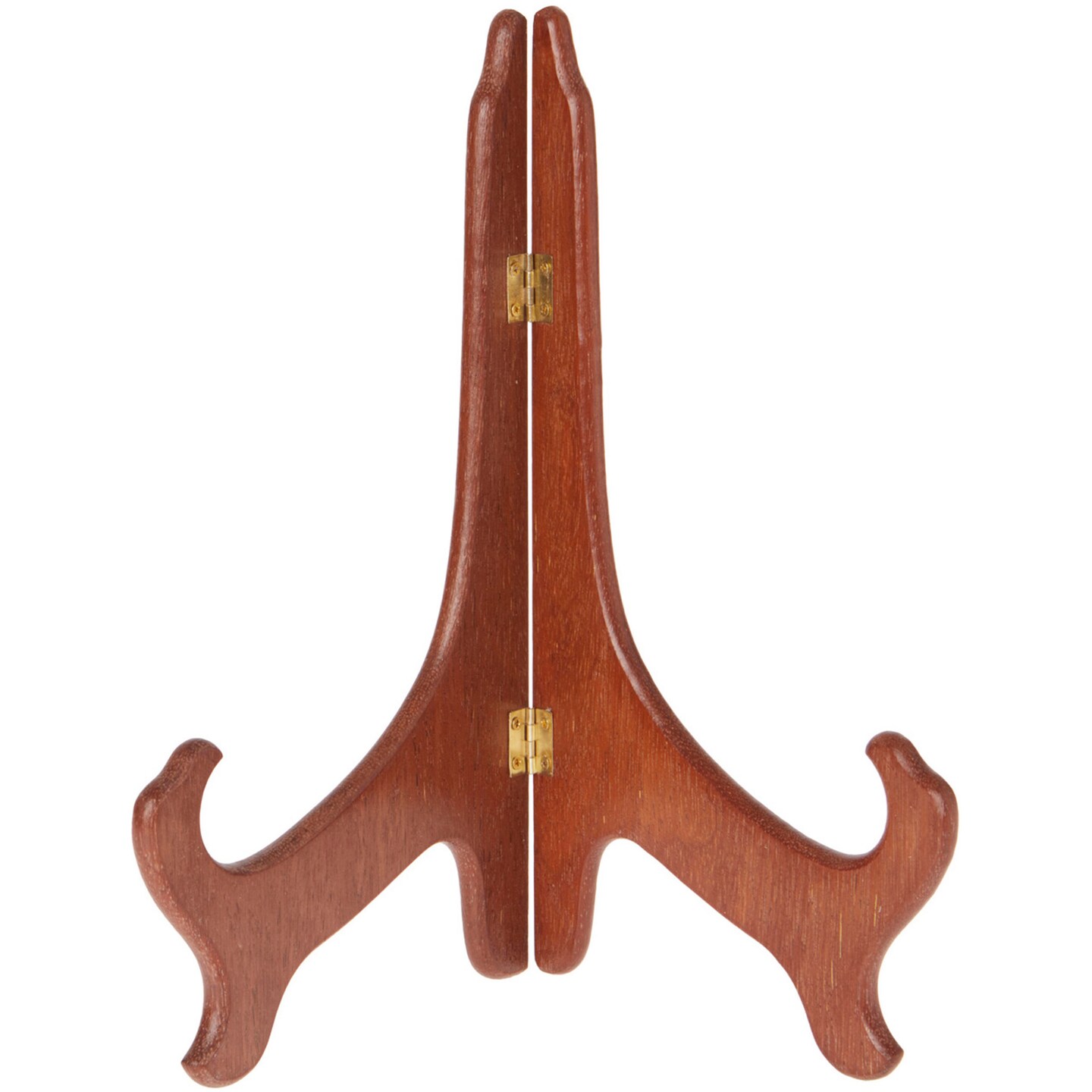 Bard's Hinged Medium Wood Plate Stand, 11" H x 8.5" W x 6" D (For 10" - 14" Plates)