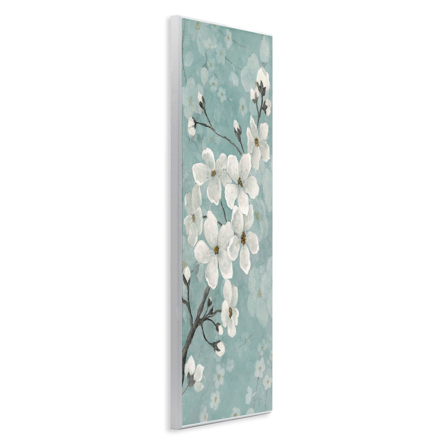 Stupell Industries Cherry Blossoms on Green Wall Plaque Design by Janet Tava