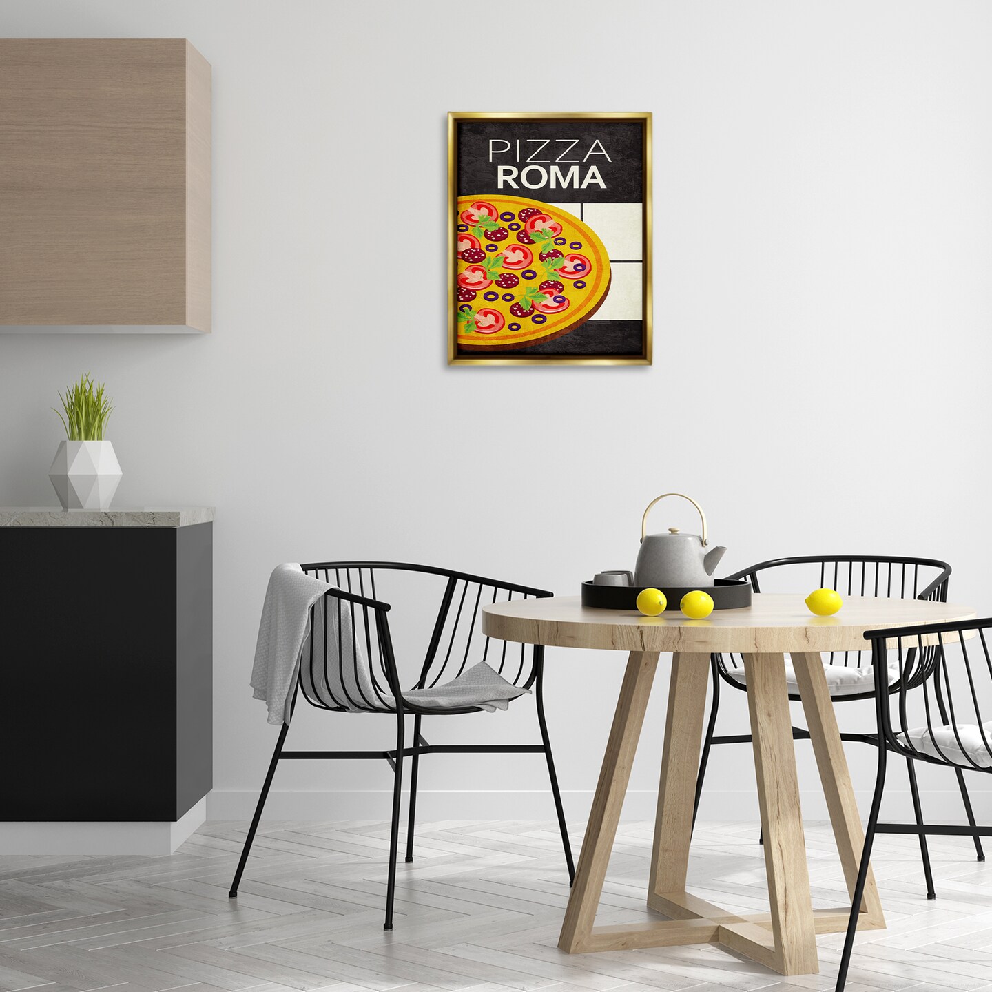 Stupell Industries Pizza Roma Classic Kitchen Floating Frame Design by Kim Allen