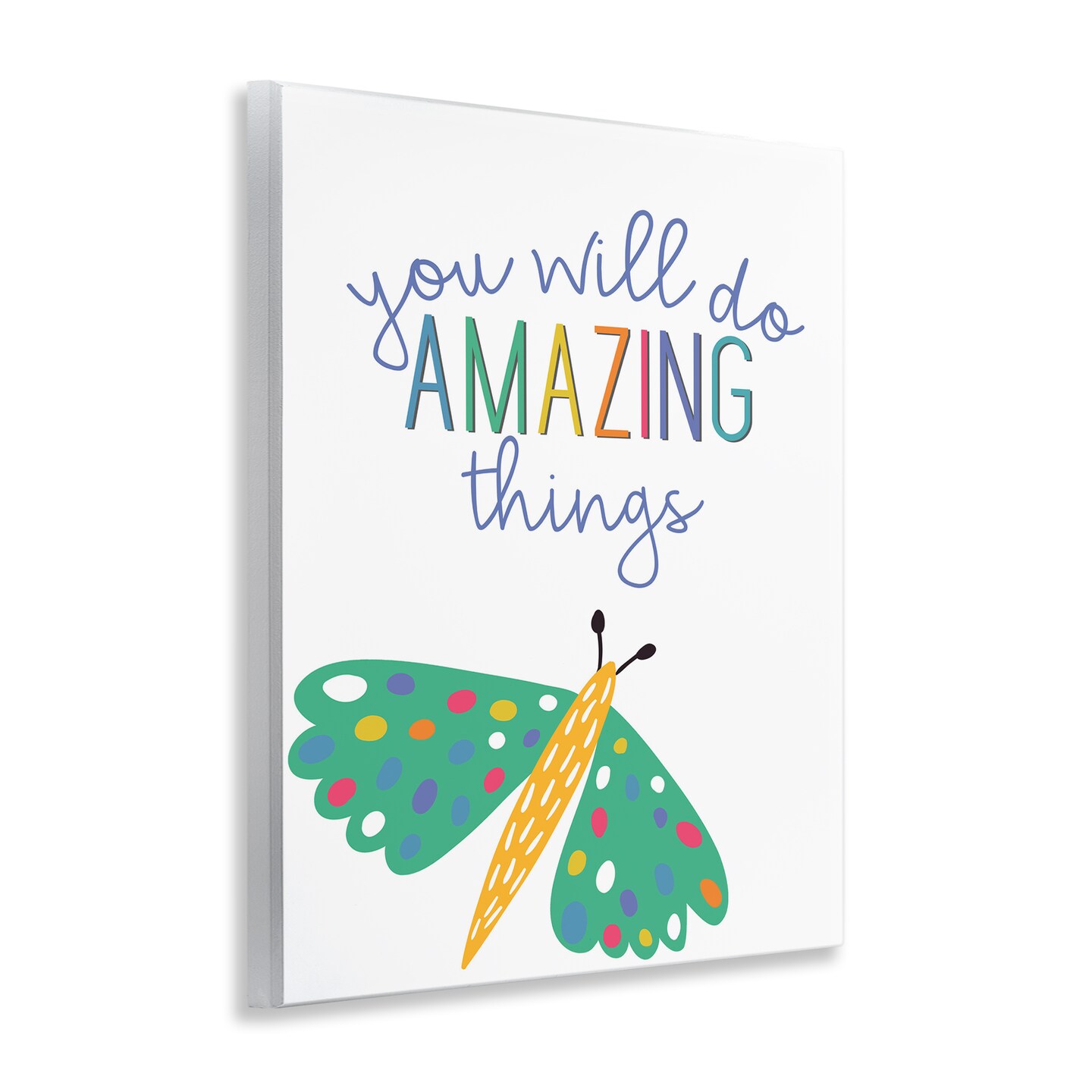 Stupell Industries Amazing Things with Dragonfly Wall Plaque Design by Kim Allen