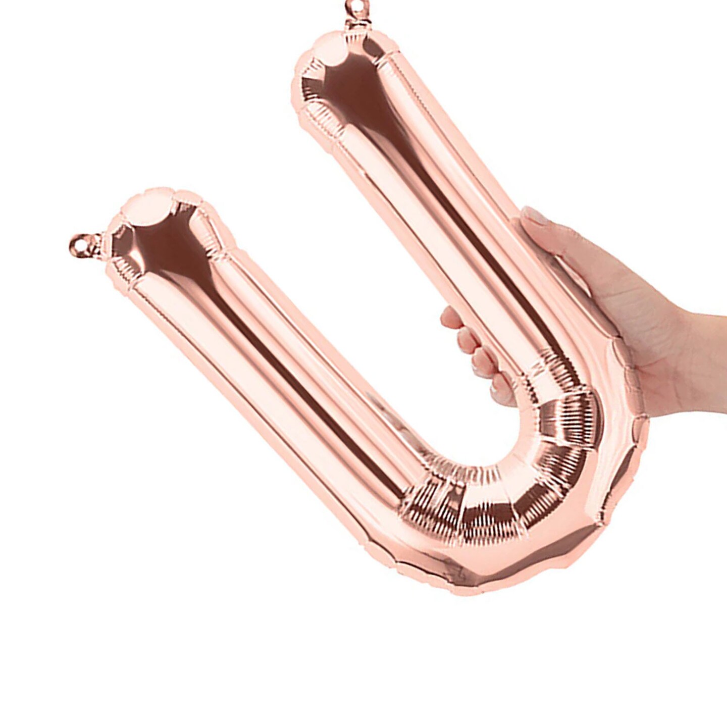 NorthStar Balloons&#xAE; 16 Inch Letter U Rose Gold Air Fill Only