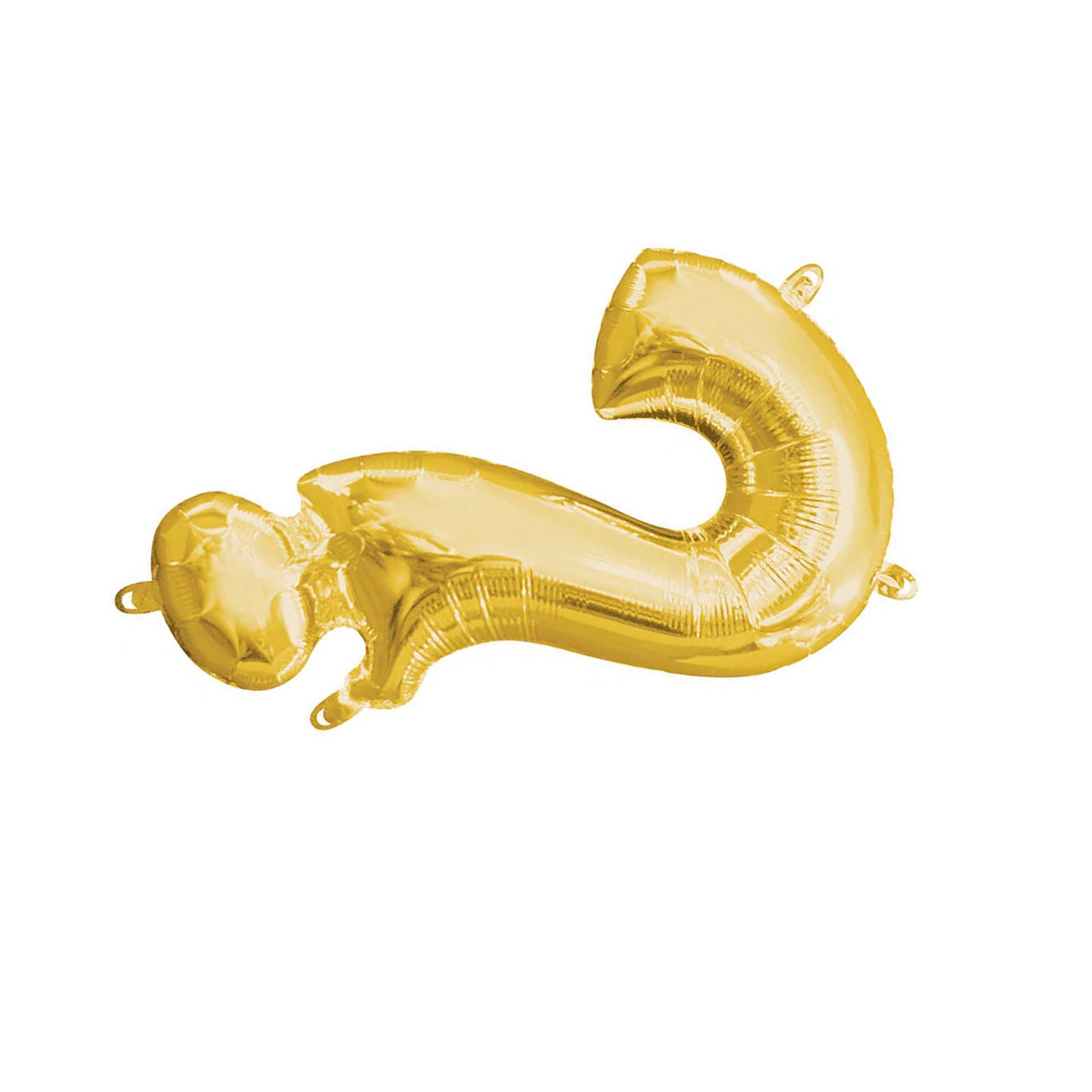 Anagram&#xAE; 16&#x22; Gold Question Mark Balloon Air Fill Only Foil Mylar