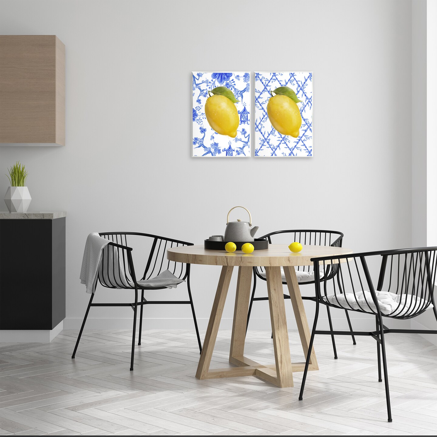 Stupell Industries Classic Chinoiserie Lemons Wall Plaque Design by Matthew Piotrowicz