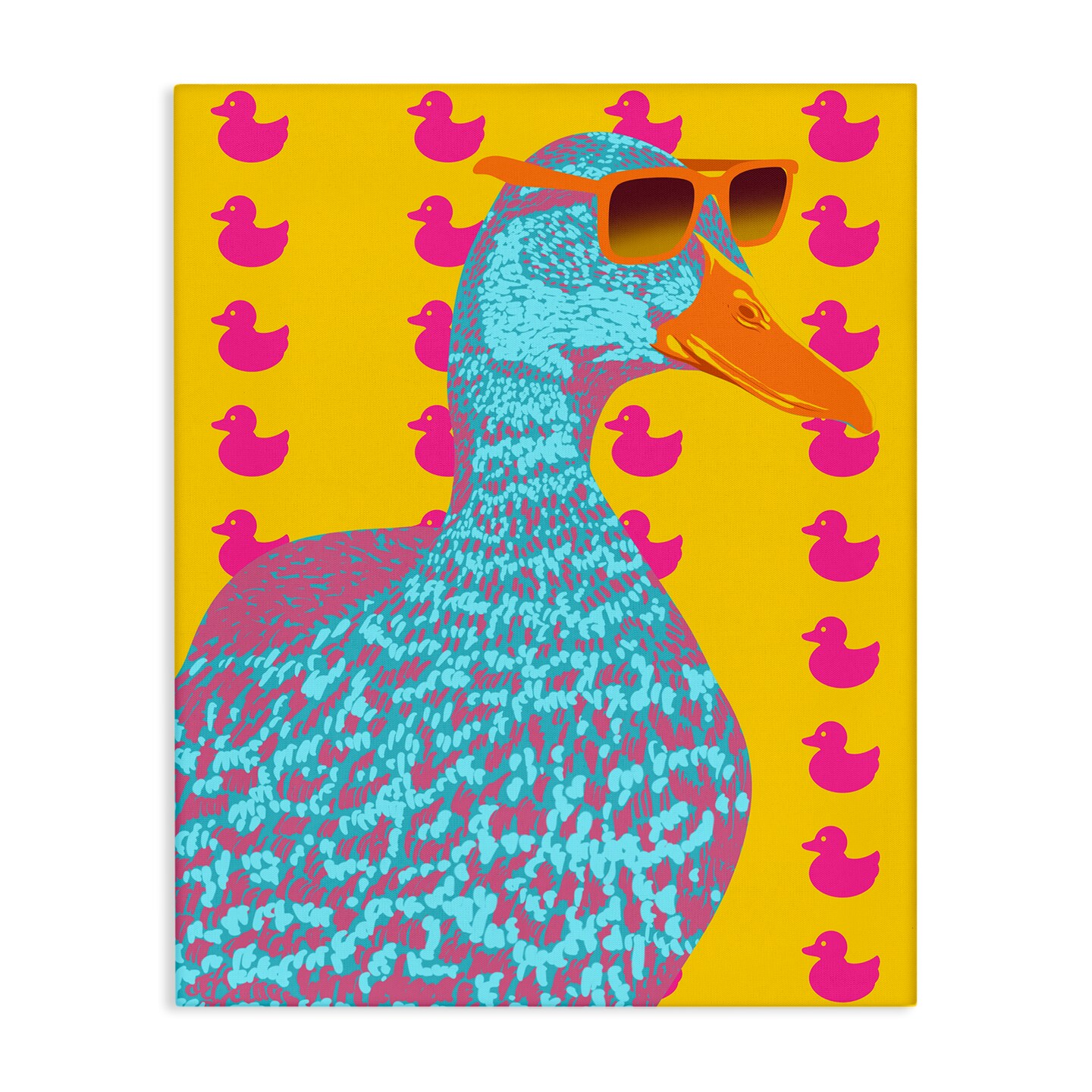 Stupell Industries Quirky Vibrant Goose Canvas Design by Marcus Prime