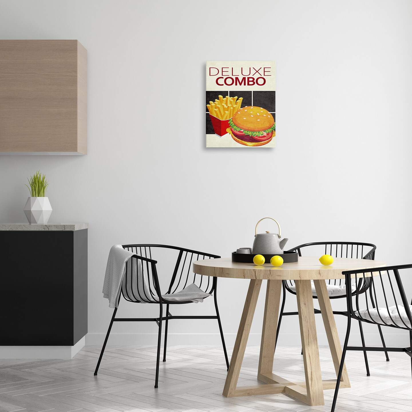 Stupell Industries Deluxe Combo Fast Food Canvas Design by Kim Allen