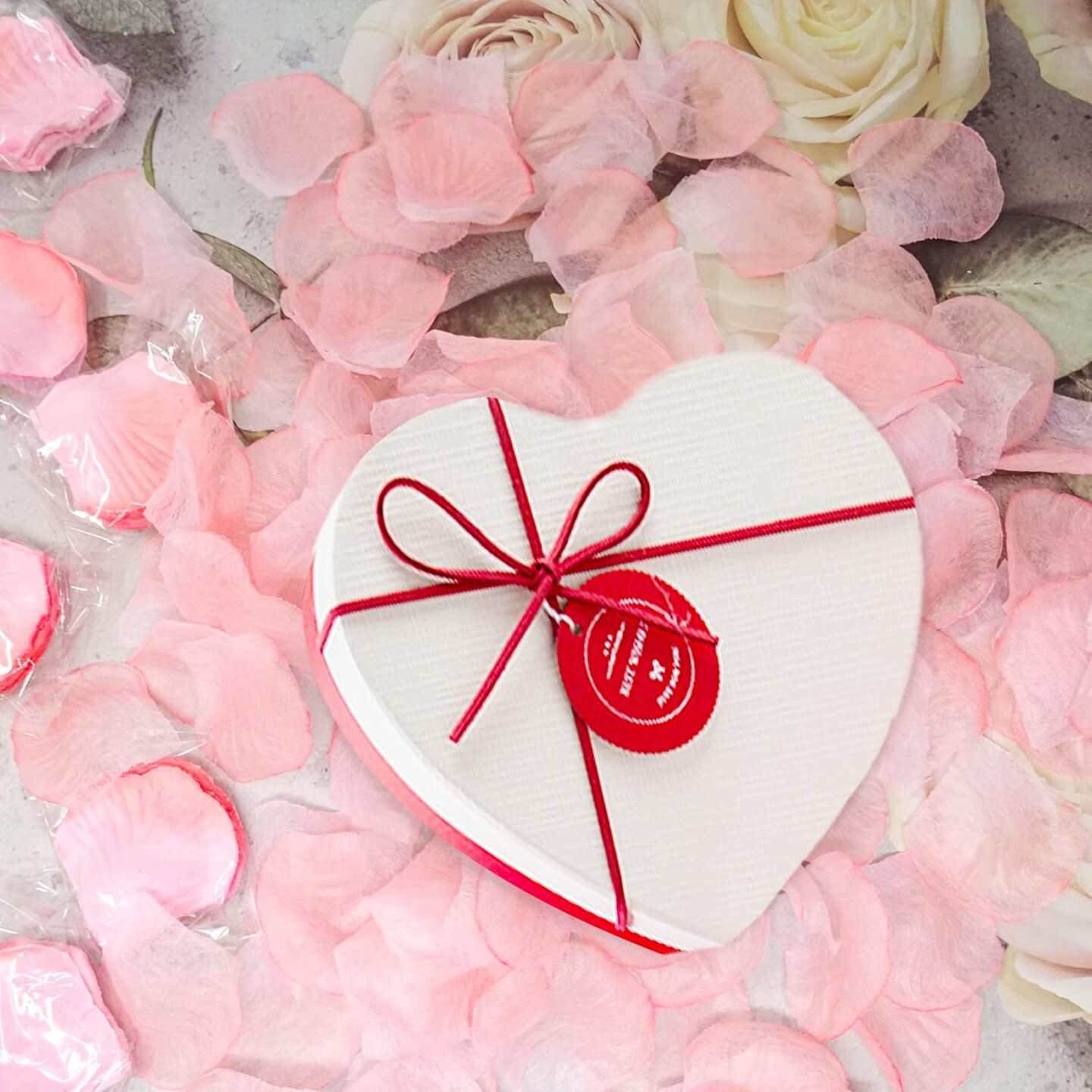 1000PCS Artificial Rose Petals Fake Silk Flower Petals Romantic Decorations Table Walkway Bed Arrangement for Wedding
