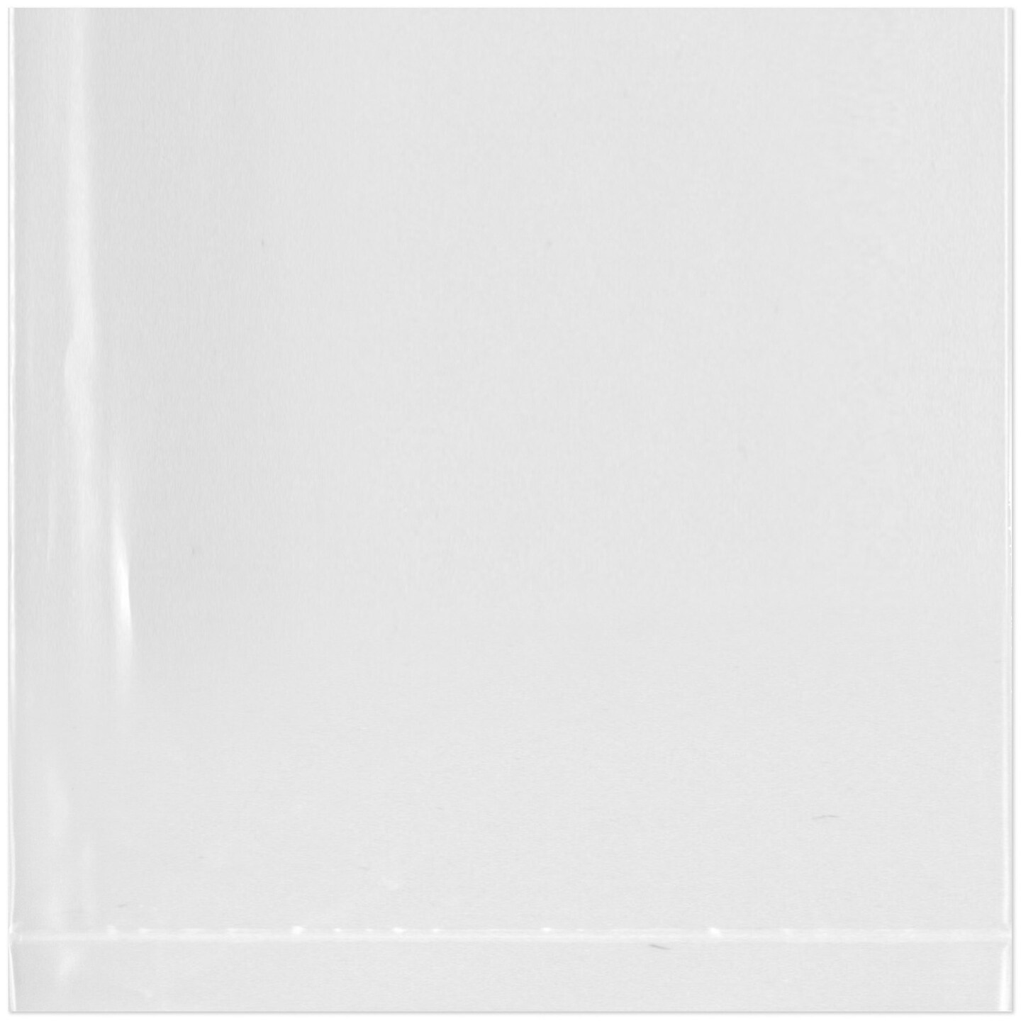Plymor 3&#x22; x 3&#x22;, 1.25 Mil Flat Open Clear Plastic Poly Bags