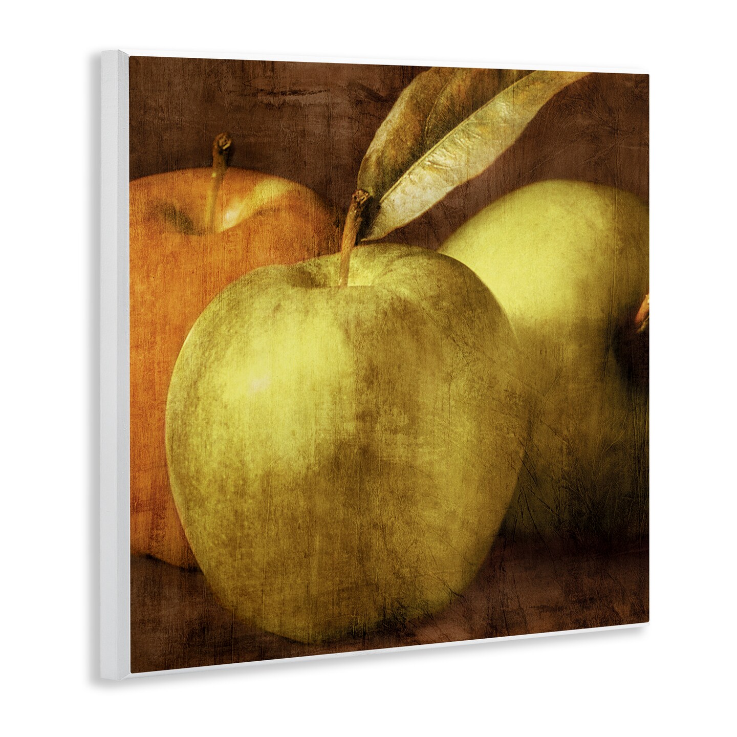 Stupell Industries Vintage Apples Close Up Wall Plaque Design by Caroline Kelly