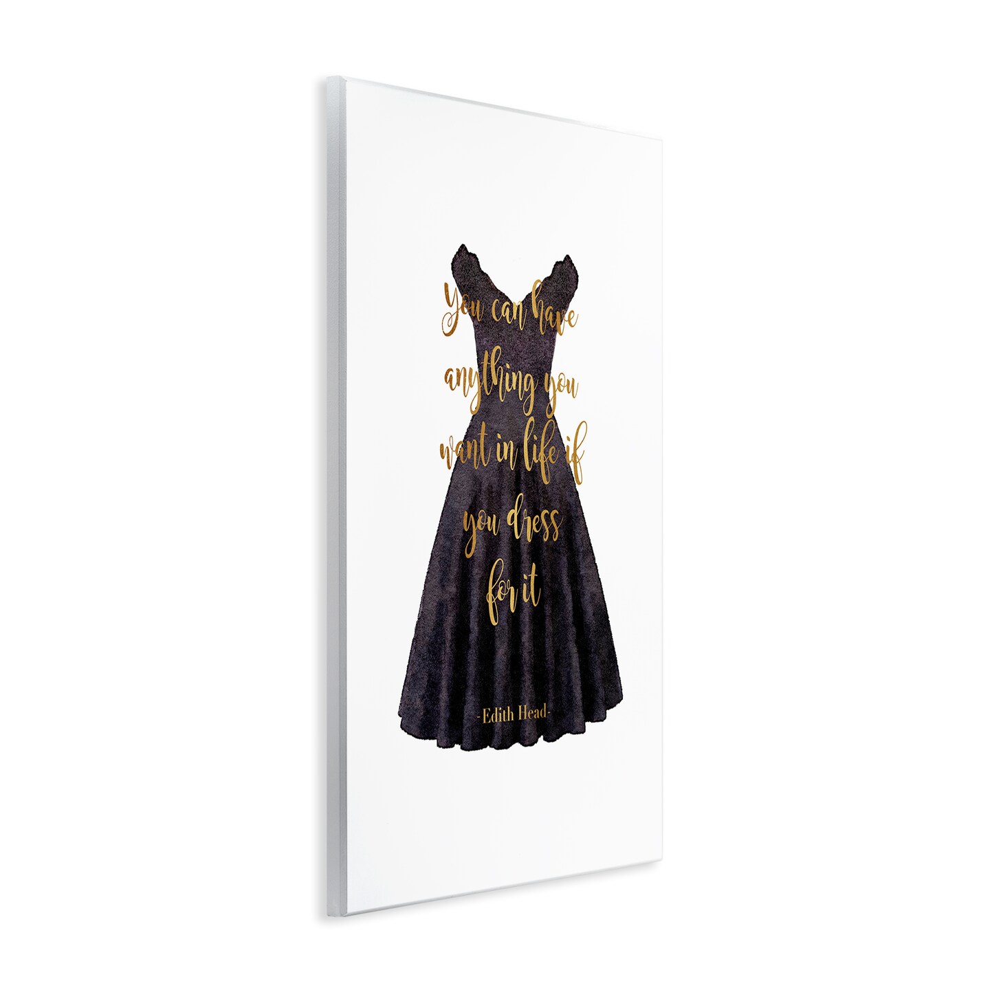 Stupell Industries Dress The Part Fashion Quote Wall Plaque Design by Amanda Greenwood