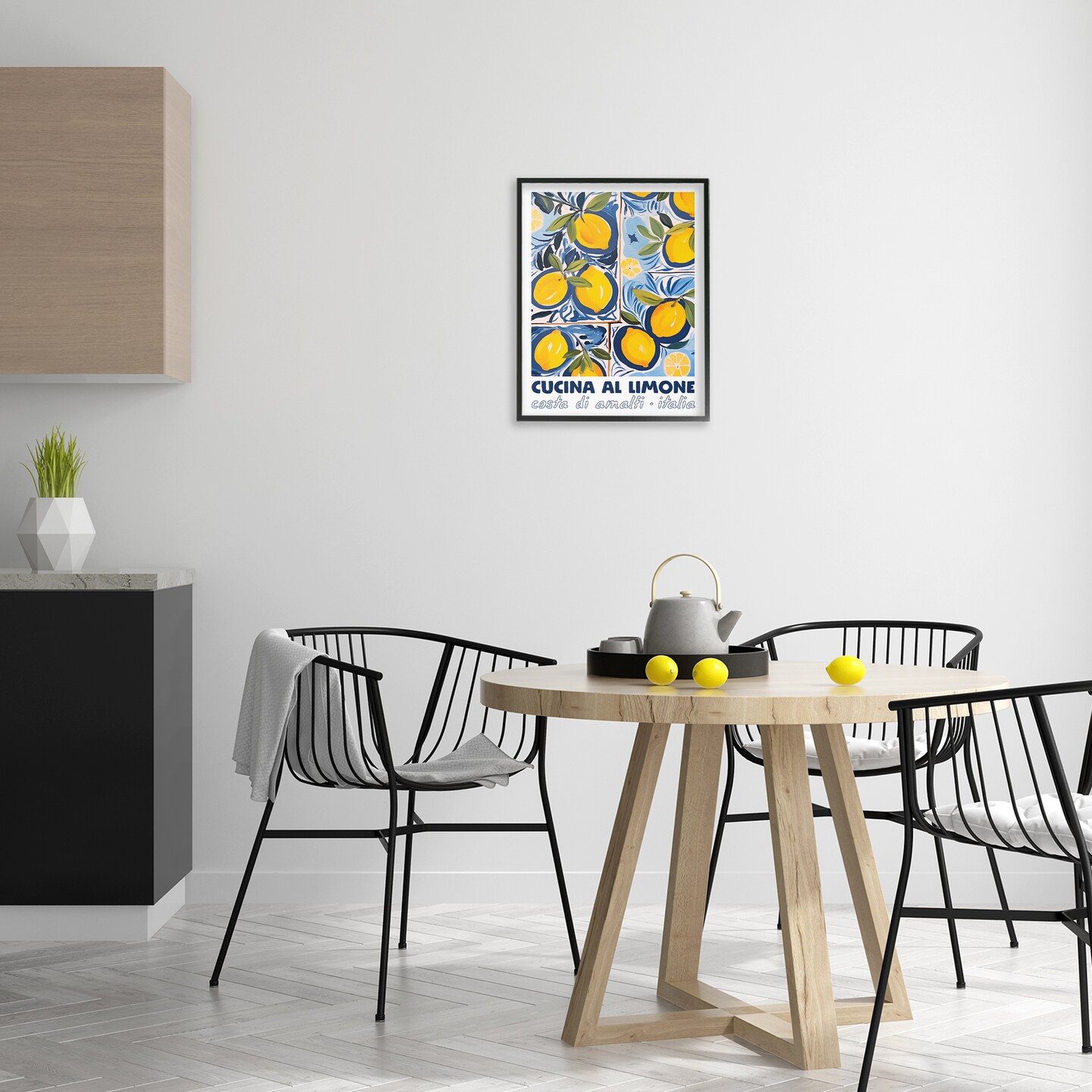 Stupell Industries Bright Mediterranean Lemons Framed Giclee Design by Lux + Me Designs