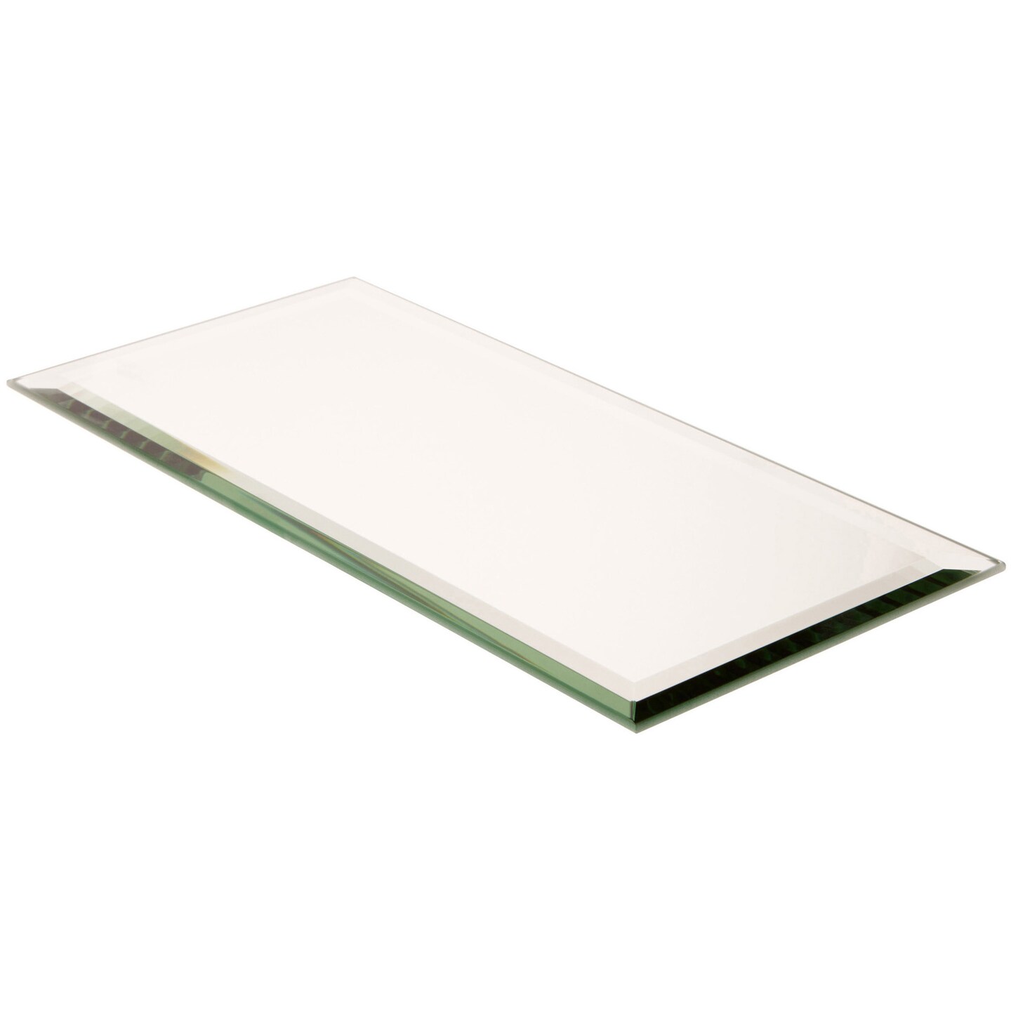 Plymor 5&#x22; x 10&#x22; Rectangle, 5mm Thick Beveled Glass Mirror
