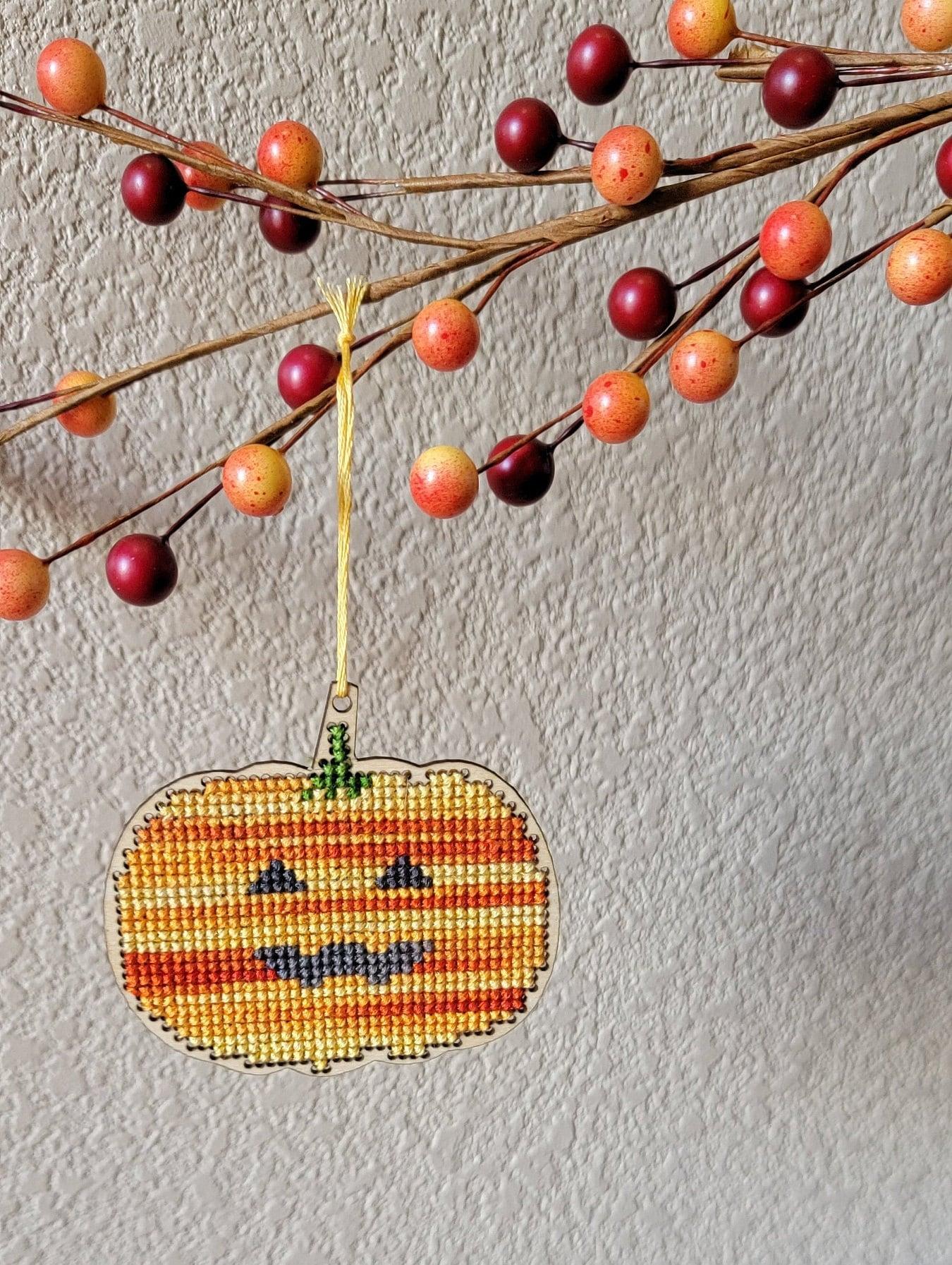 Halloween Wooden Cross Stitch Canvas | MakerPlace by Michaels