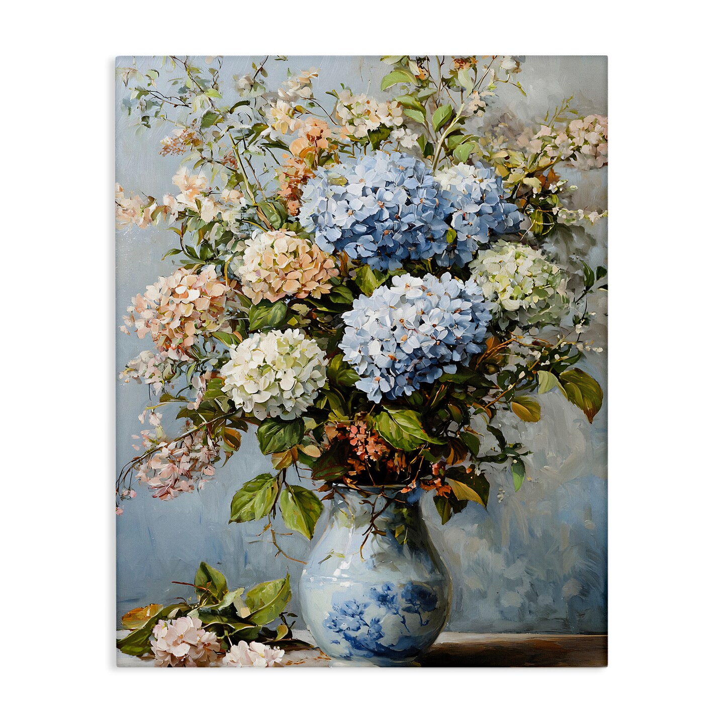 Stupell Industries Classic Hydrangeas & Leaves Canvas Design By Franklyn Gregory