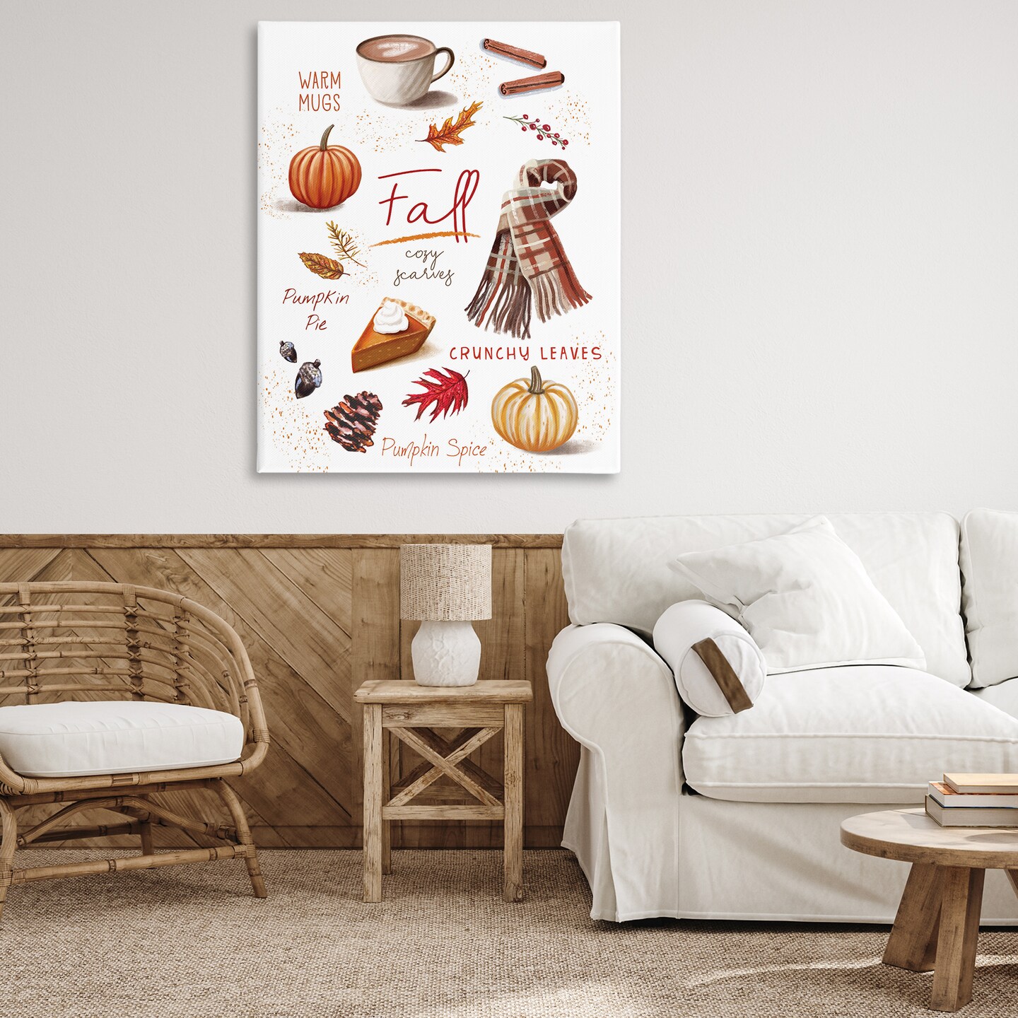 Stupell Industries Favorite Autumn Things Canvas Design by