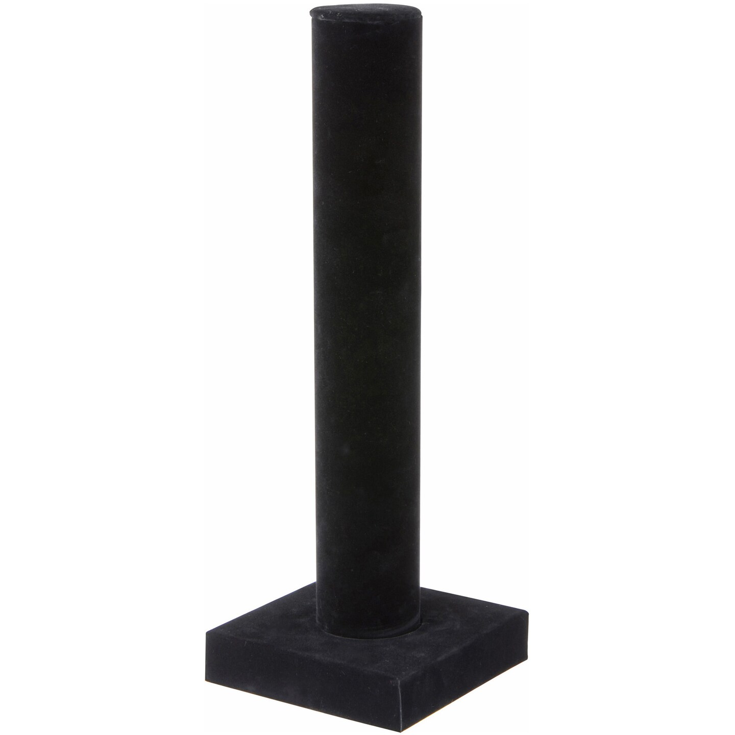 Plymor Black Velvet Vertical Bracelet Display Stand, 4.625&#x22; W x 13&#x22; H