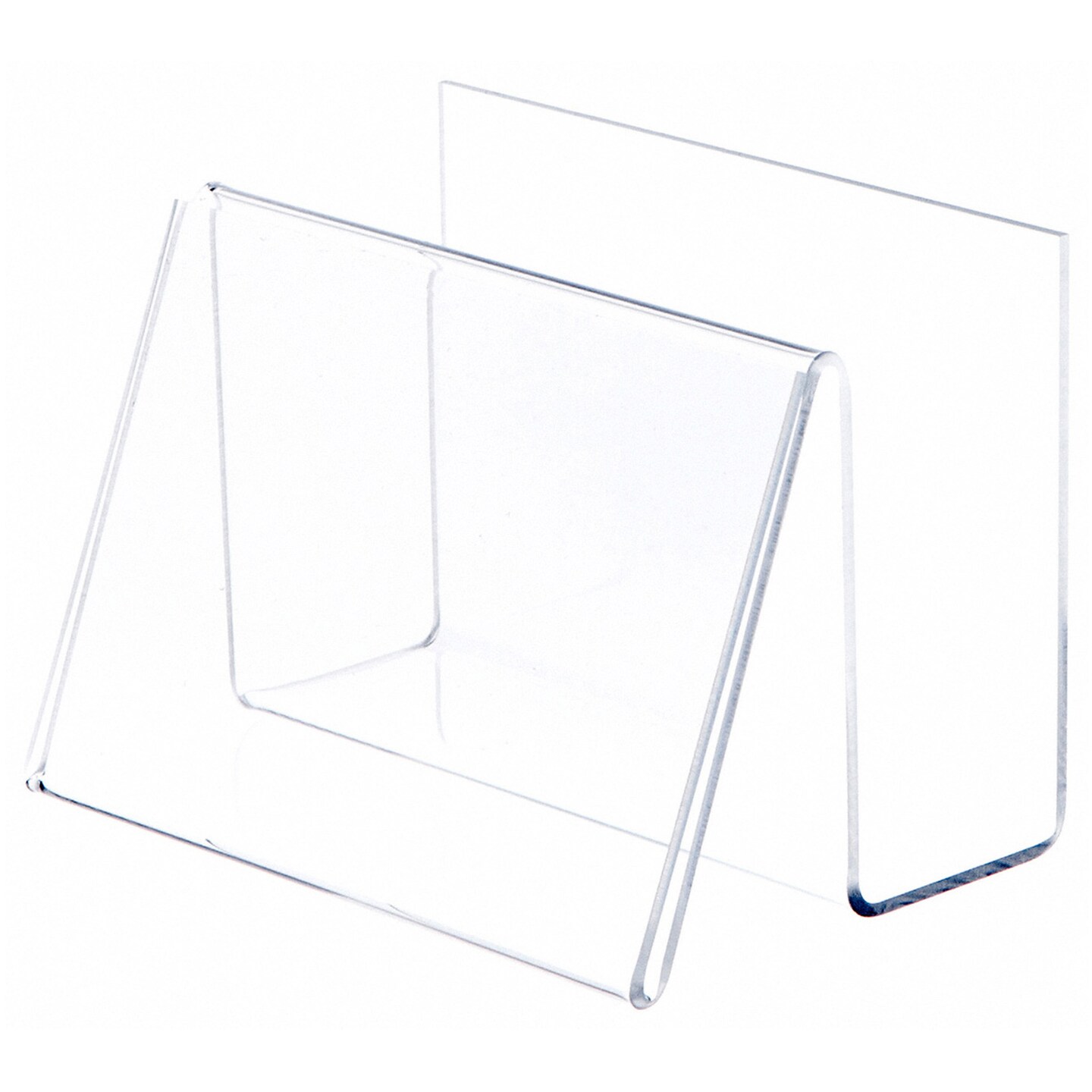 Plymor Clear Acrylic Deluxe Postcard Holder &#x26; Display (Horizontal), 6&#x22; W x 4.25&#x22; D x 4.5&#x22; H