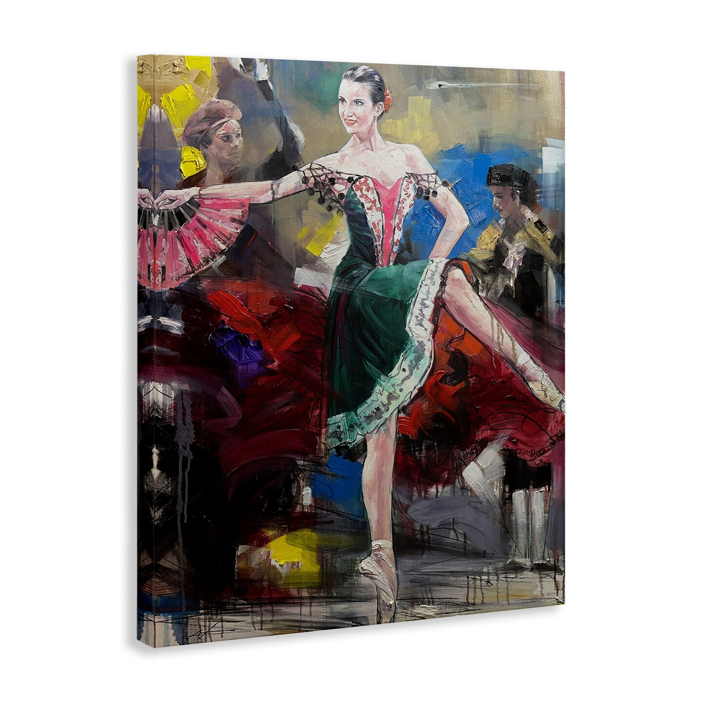 Stupell Industries Classic Ballerina on Stage Canvas Design by Lucille Lee