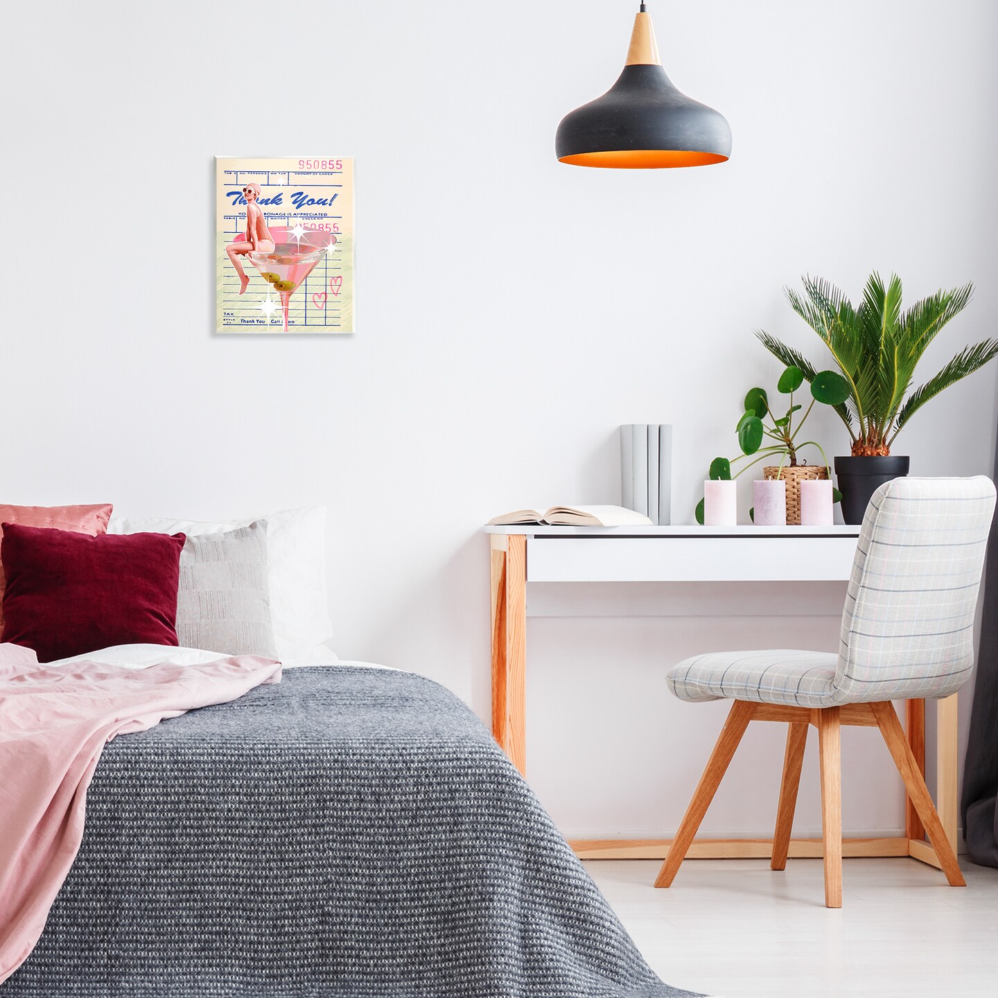 Stupell Industries Retro Vintage Restaurant Check Wall Plaque Design by Lil' Rue