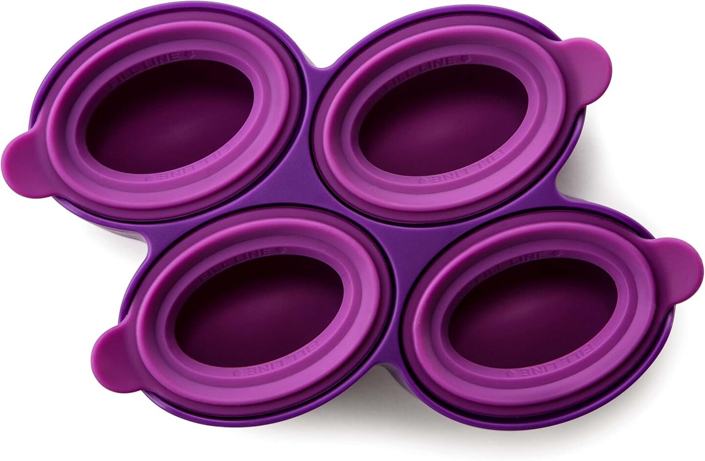 Round Pop Molds – 4 Silicone Popsicle Molds with Reusable Sticks and Drip Guards, Easy-Release, BPA-Free