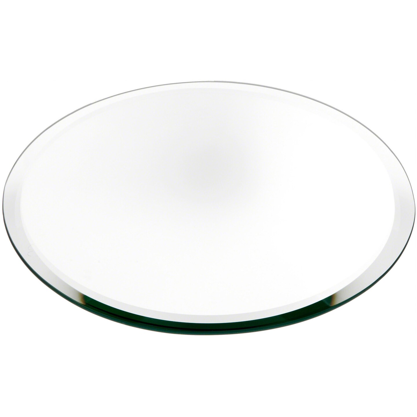Plymor 10&#x22; Round, 5mm Thick Beveled Glass Mirror Circle