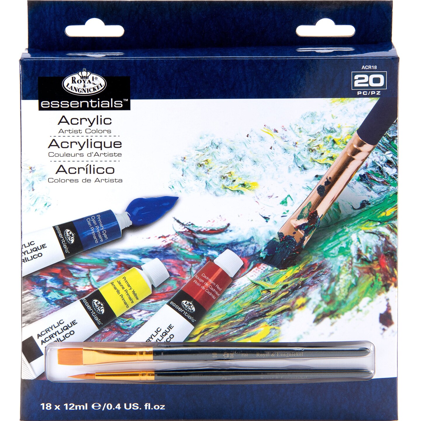 ACR Series | Acrylic Paint Packs with Brushes - 12 ml