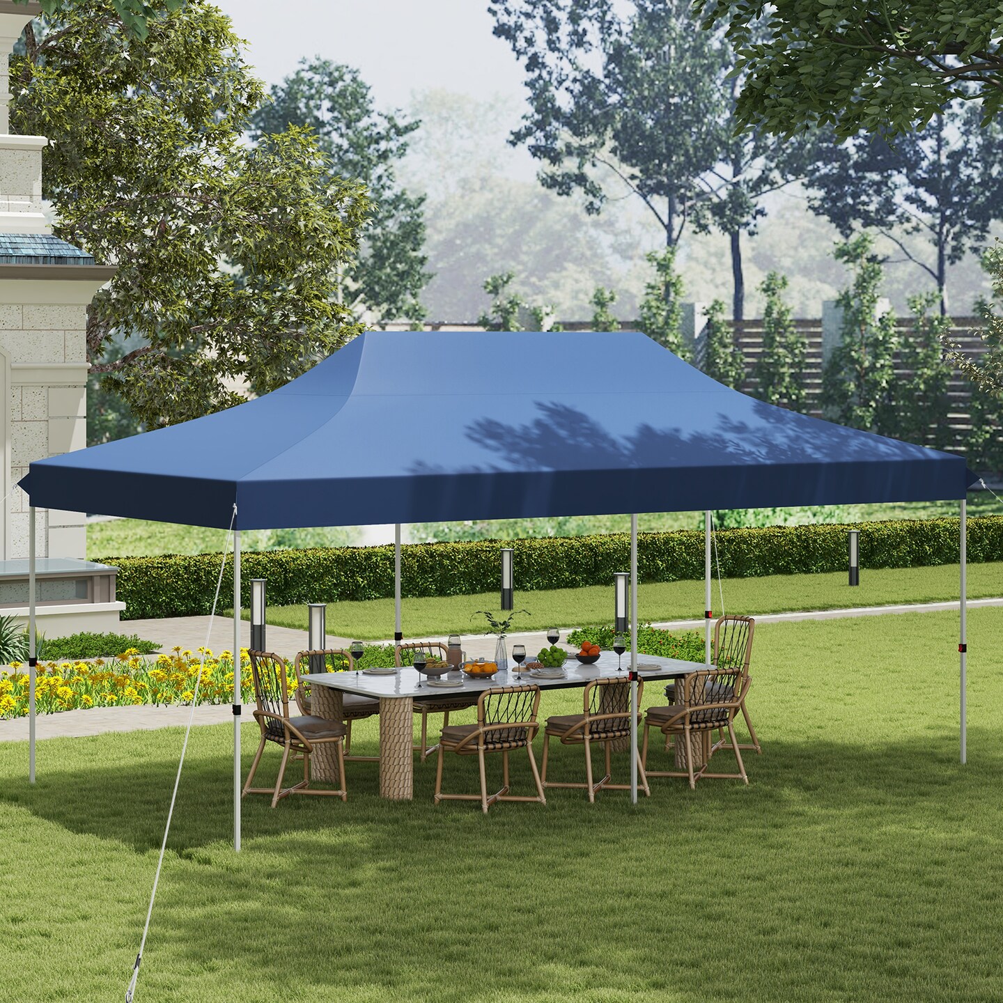 Oxford Pop-Up Canopy Tent with UV and Height Adjustments
