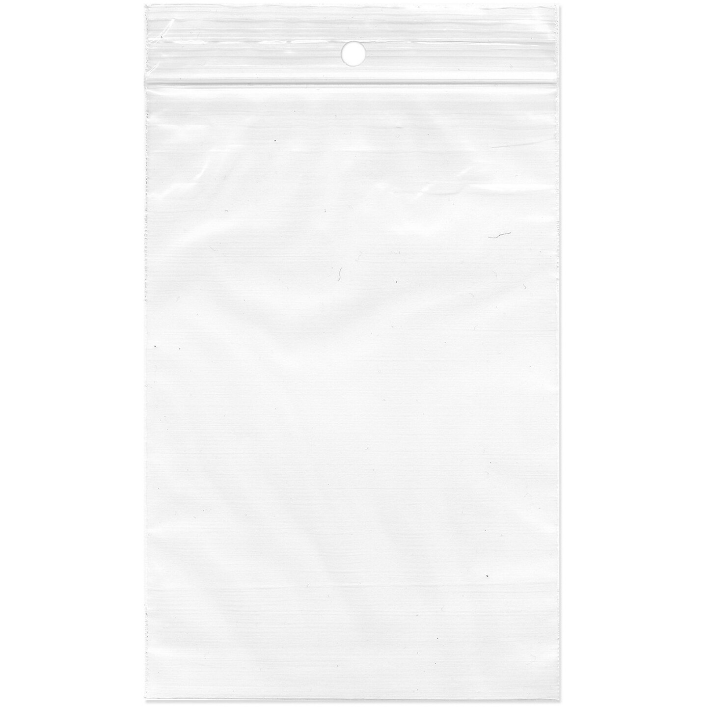 Plymor 4" x 6", 2 Mil with Hang-Hole Zipper Reclosable Plastic Bags