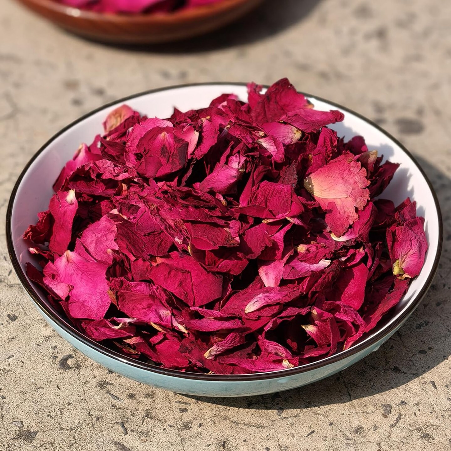 Dried Rose Petals, 3.52 Oz/100g, Pure Natural Flowers for Candle Making, Bath, Wedding Decoration