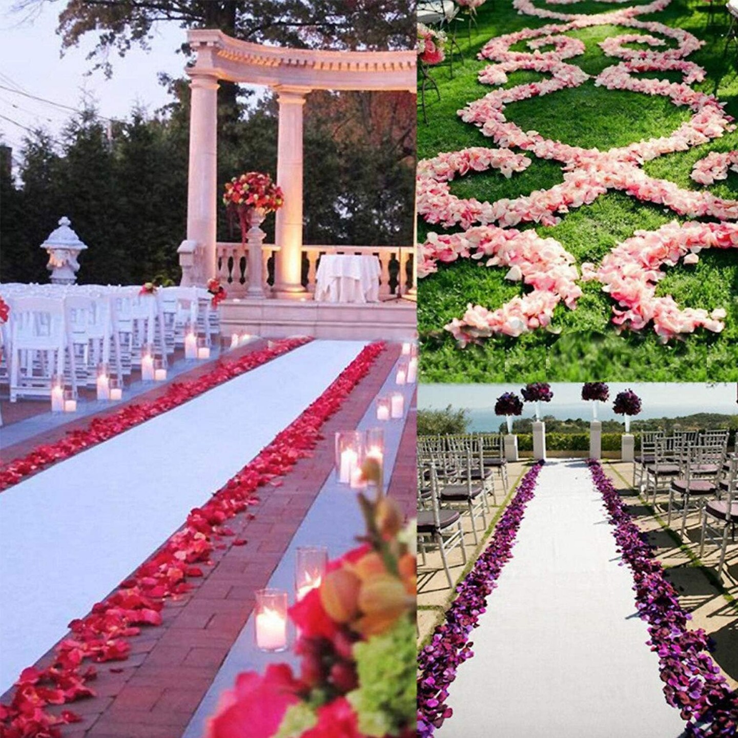 2000 PCS Silk Turquoise Rose Petals Artificial Flower Petals Wedding Party Flower Decoration