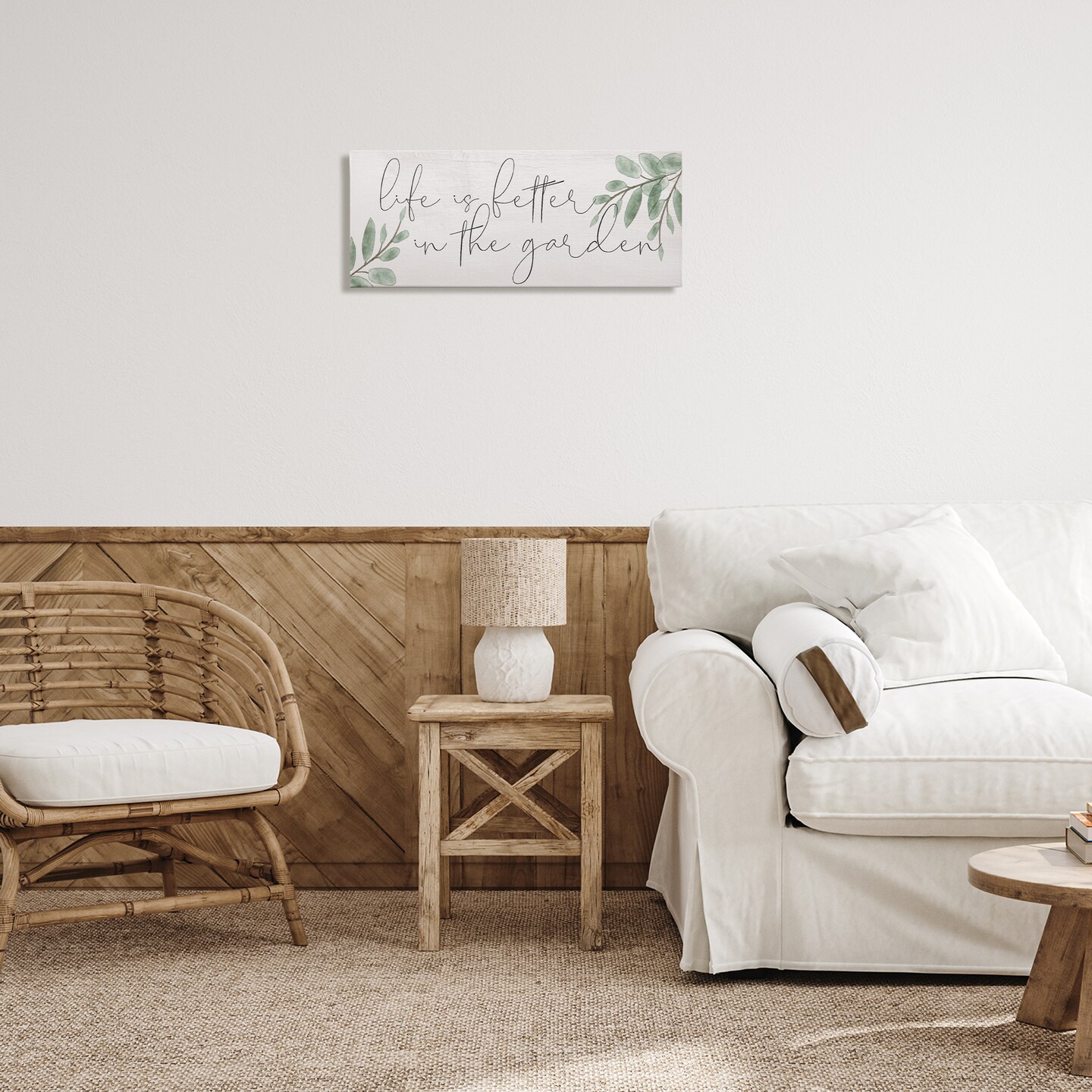 Stupell Industries Life Is Better in Garden Canvas Design by Lil' Rue