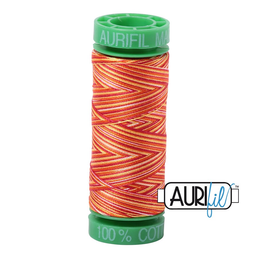 Tramonto to a Zoagli - Variegated (4657) | 40wt Small Spool (150M / 164Y) | Aurifil Thread