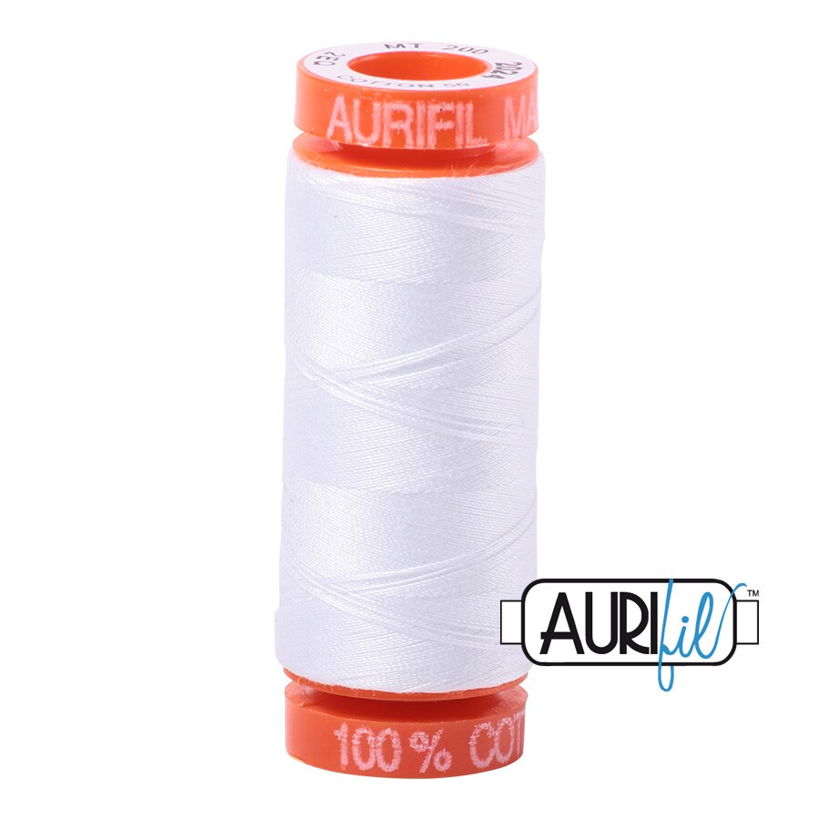 White (2024) | 50wt Small Spool (200M / 220Y) | Aurifil Thread