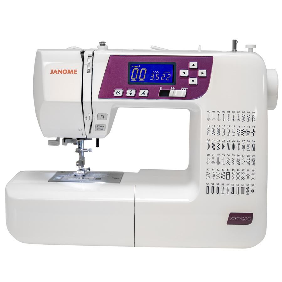 Janome 3160QDC Computer Sewing Machine (Purple/Grape Color)