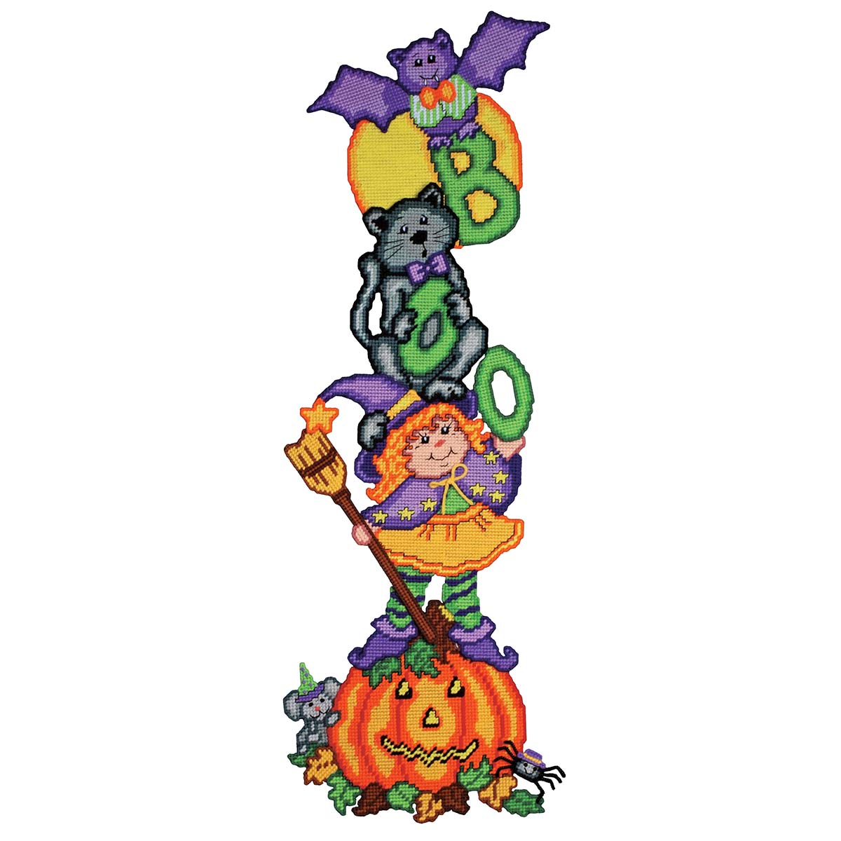 Design Works  Boo Pile-Up Plastic Canvas Kit