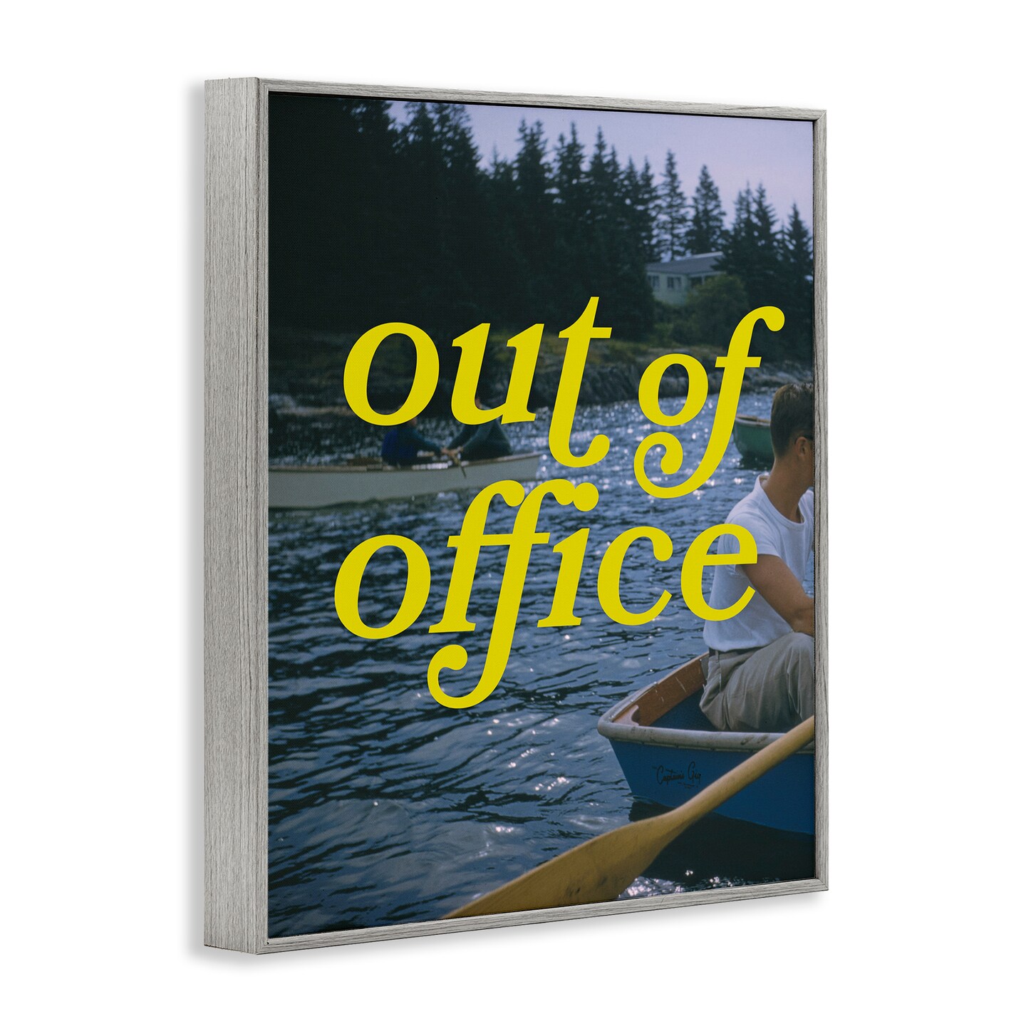 Stupell Industries Out of Office Lake View Framed Giclee Design by Victoria Barnes