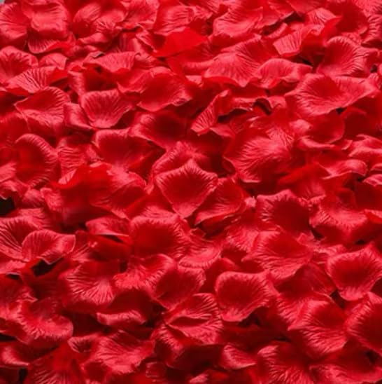 2200 PCS Artificial Fake Rose Petals for Wedding, Romantic Night for Her/Him Set, Engagement, Flower Decorations, Event, Party, in Bulk