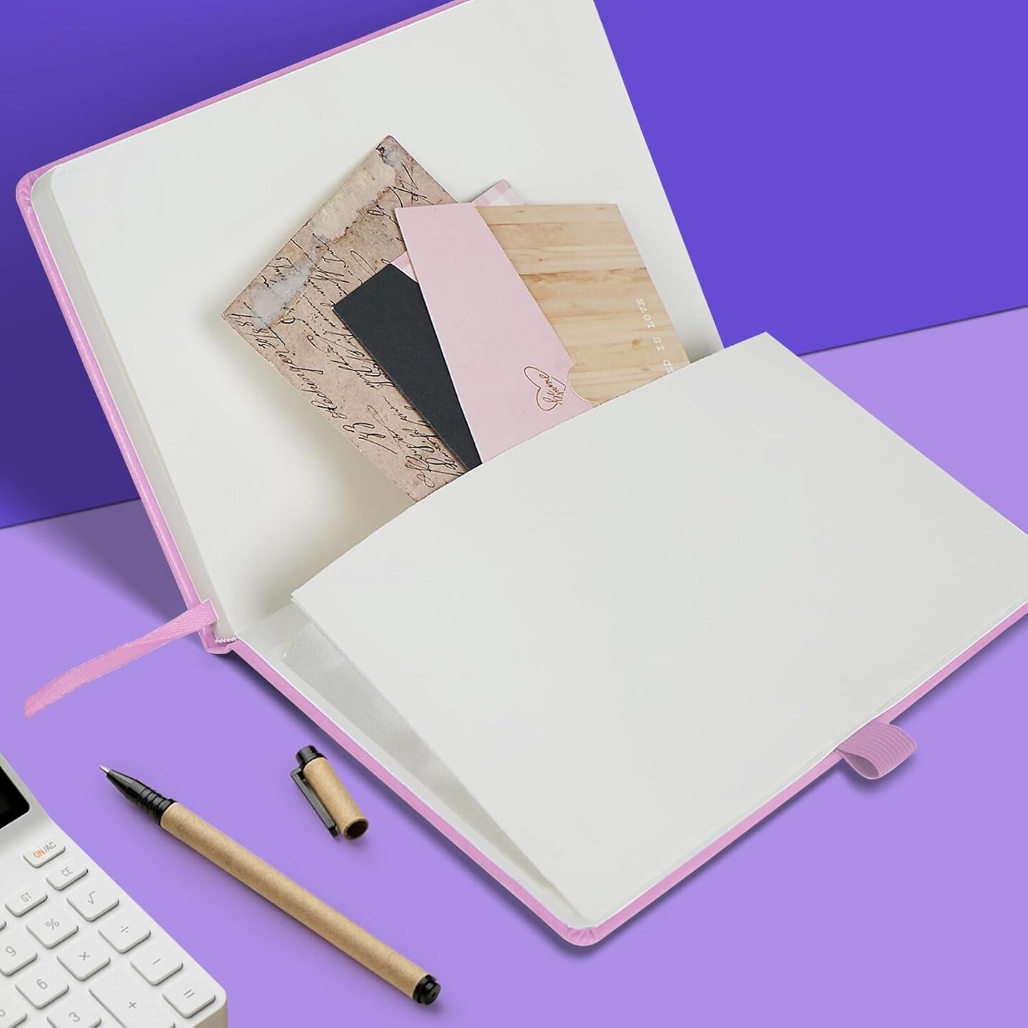 6 Pack Lined Journal Notebooks for Work, Travel, College, A5 Size 100 GSM Thick Paper, Classic Ruled, Hardcover Notepad for Writing 160 Pages