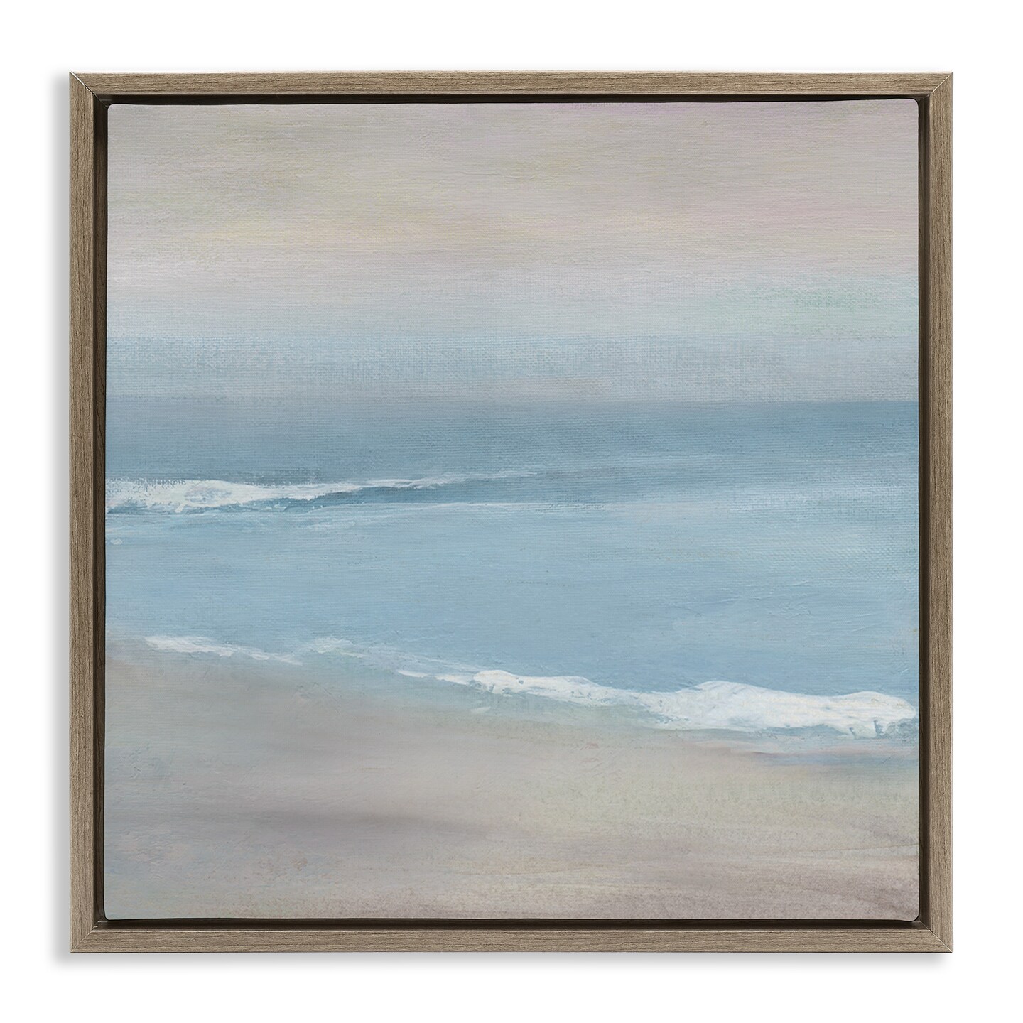 Stupell Industries Coalescing Ocean & Shore Floating Frame Design by Carol Robinson