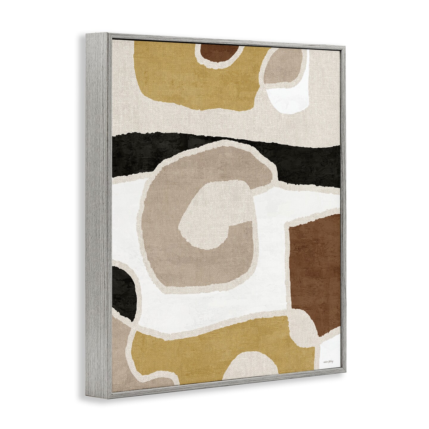 Stupell Industries Earthy Boho Geometrics Framed Giclee Design by Amber Sterling