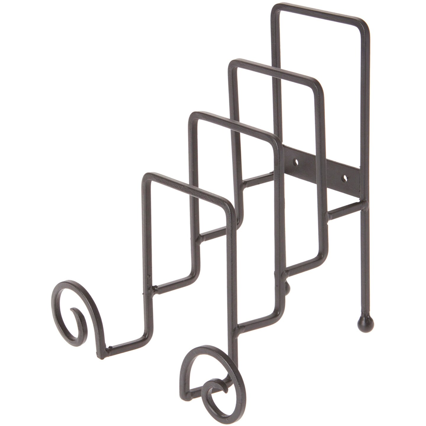 Bard's Wrought Iron 4 Plate Table Stand, 8.5" H x 7" W x 6.25" D (For 6" - 9" Plates)