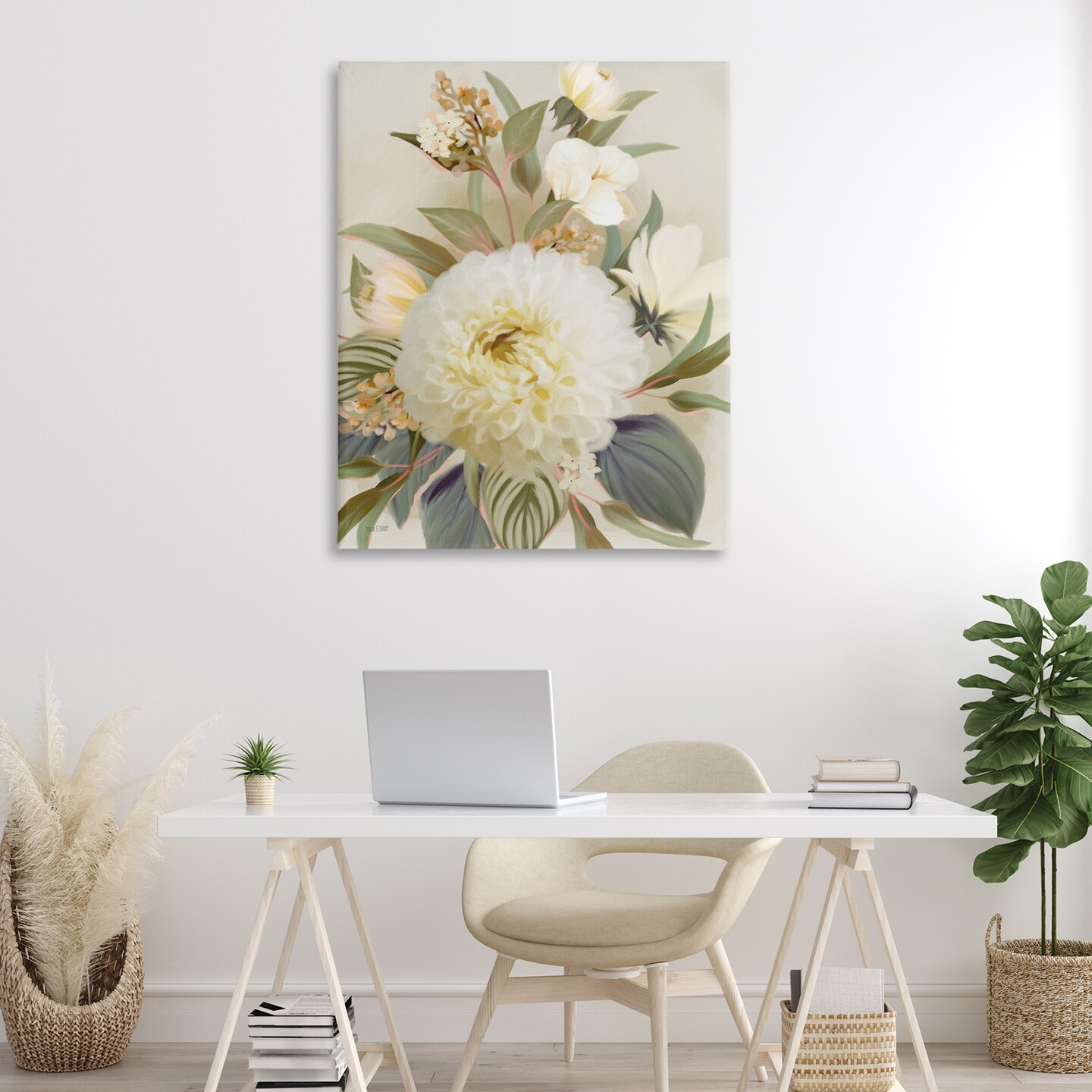 Stupell Industries Elegant Dahlia Bundle Canvas Design by