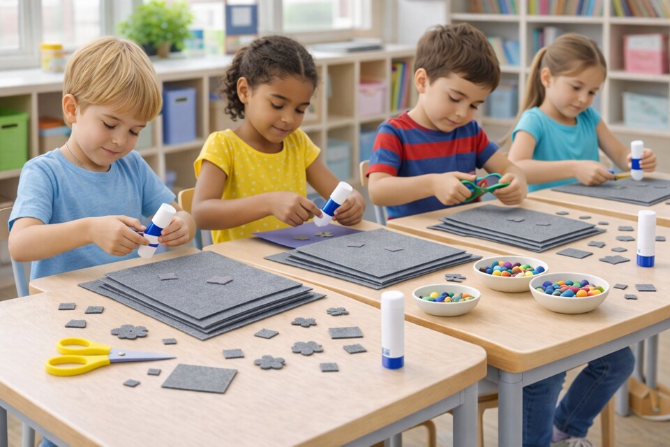 Premium Felt Sheets – 22 Vibrant Colors for Crafts, DIY, and School Projects