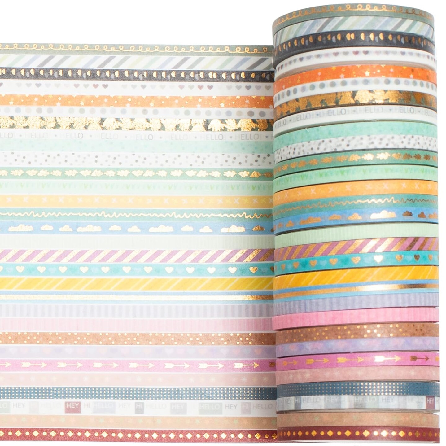 60 Rolls Skinny Washi Tape